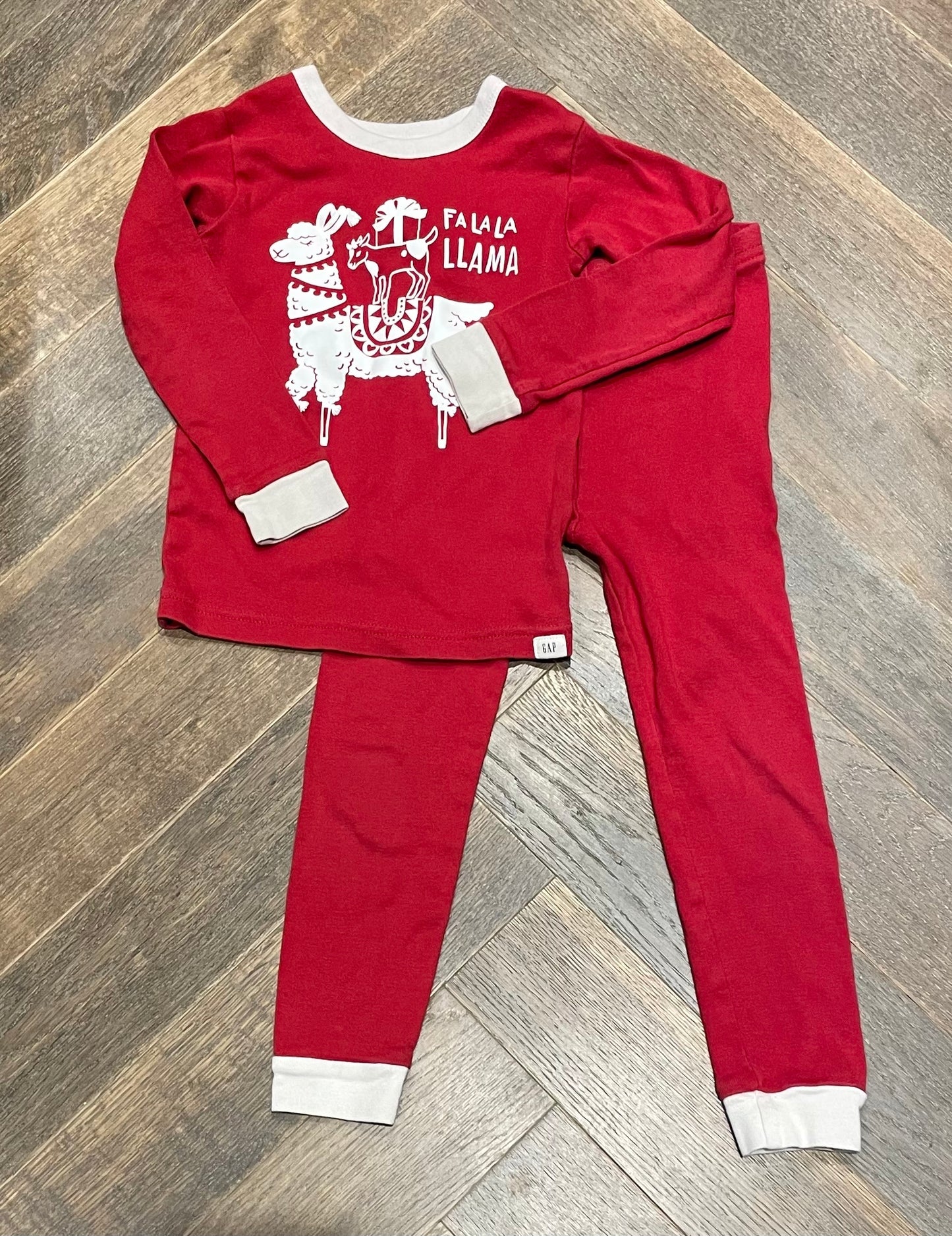 Red Gap Pj Set, 4Y