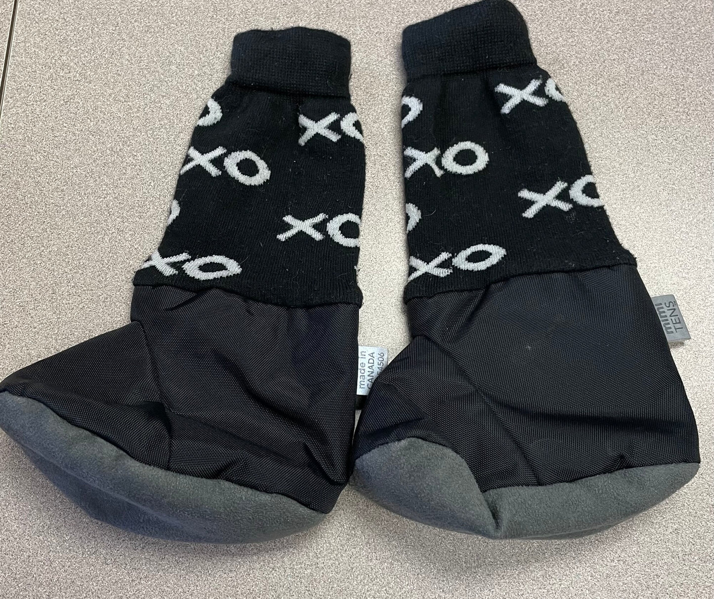 Black Mimi Tens Baby Booties, 6-9M