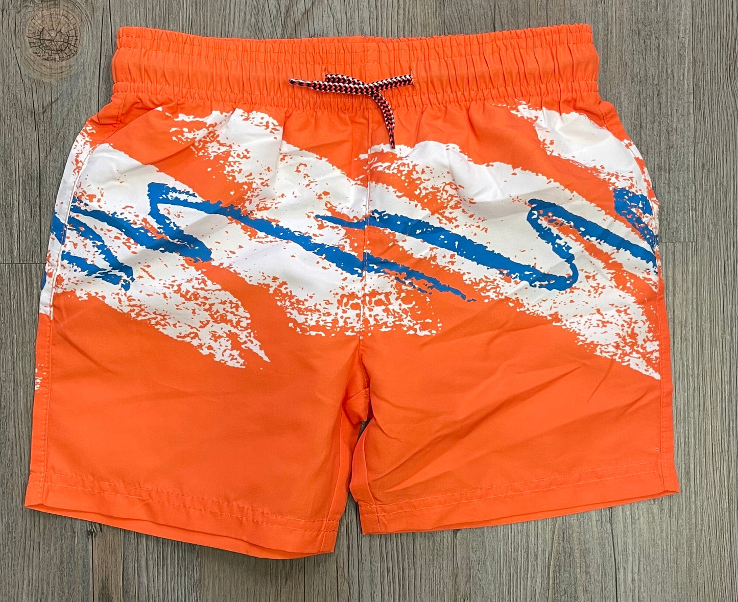 Orange Appaman Swim Trunk, 6Y