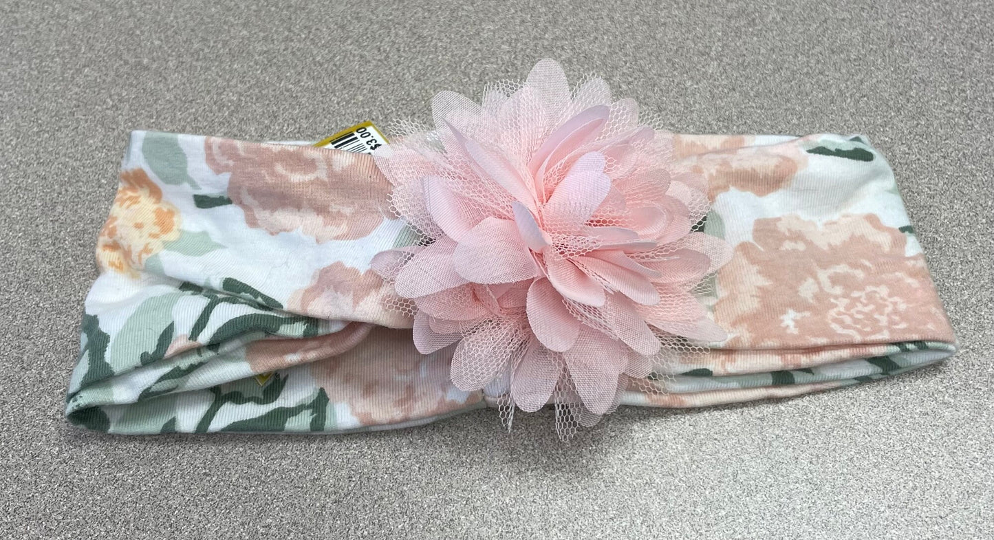 Floral Baby Headband, 0-6M