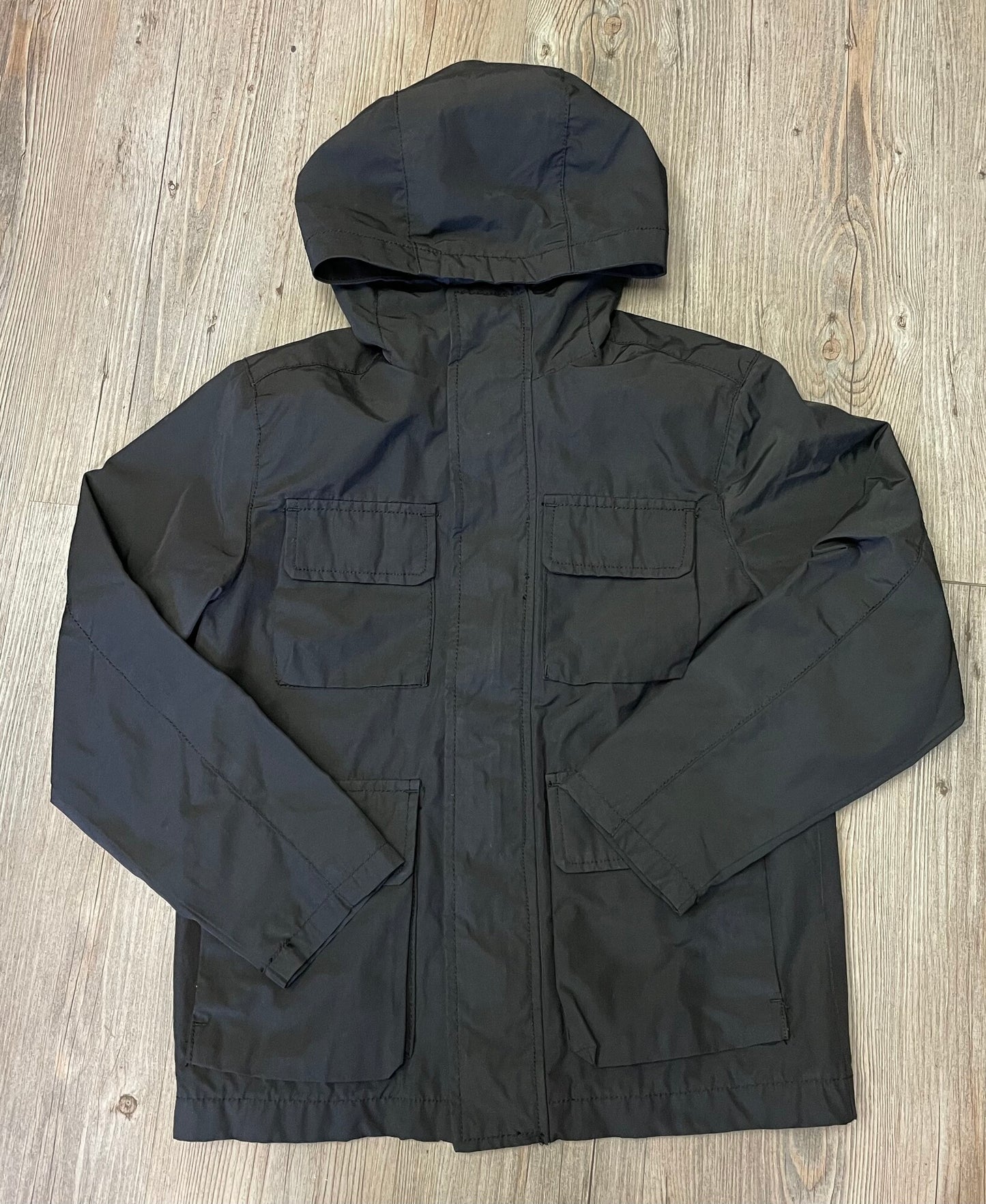 Black Old Navy Hooded Jacket, 8Y