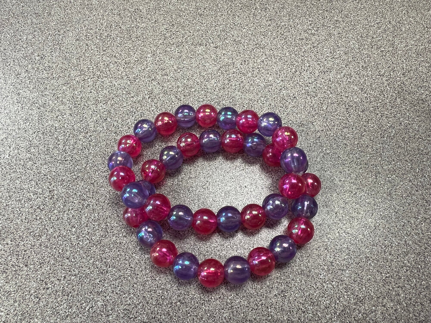 Pink Set Of 2 Stretch Bracelet, None