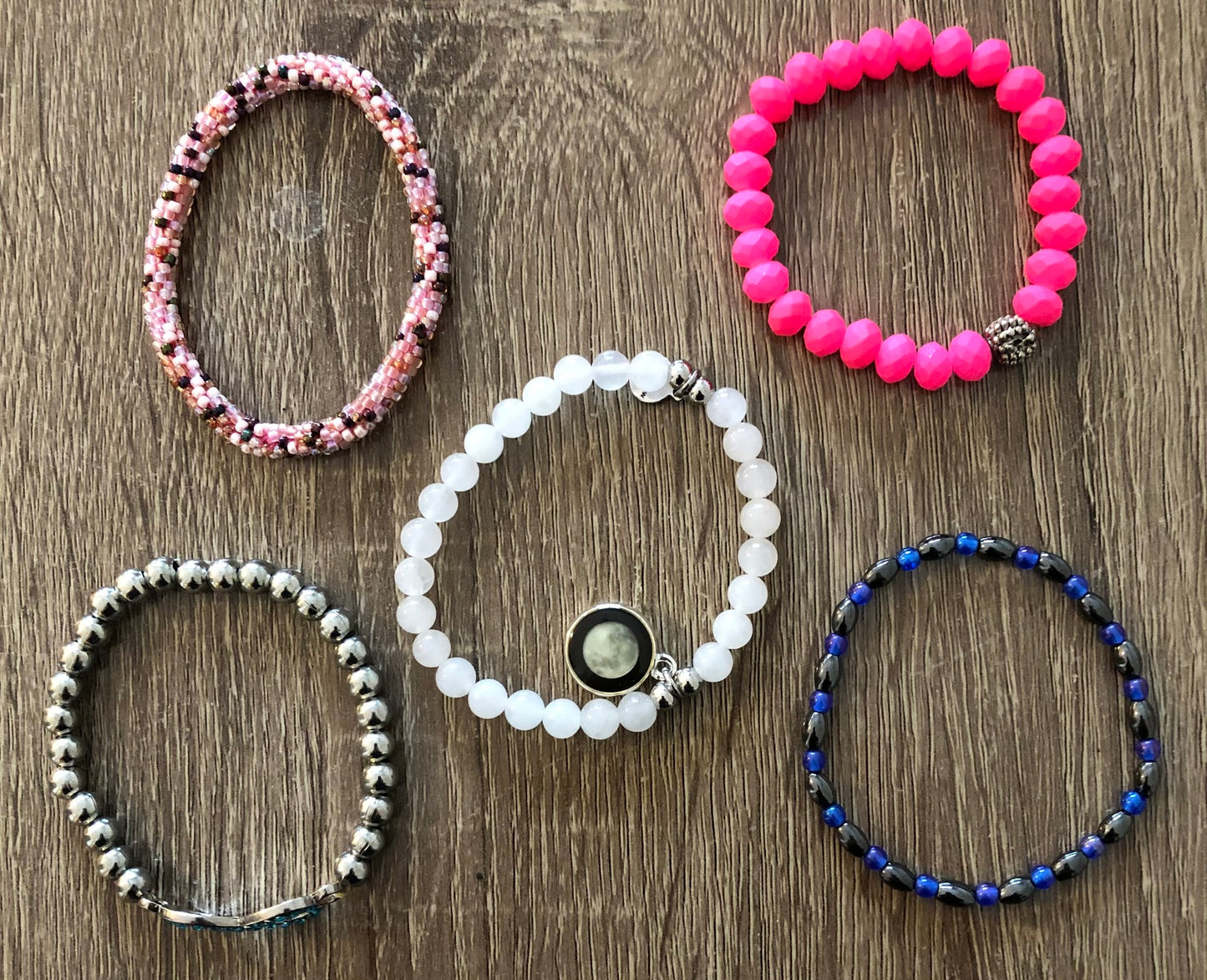 Multi Bracelets, 5pcs
