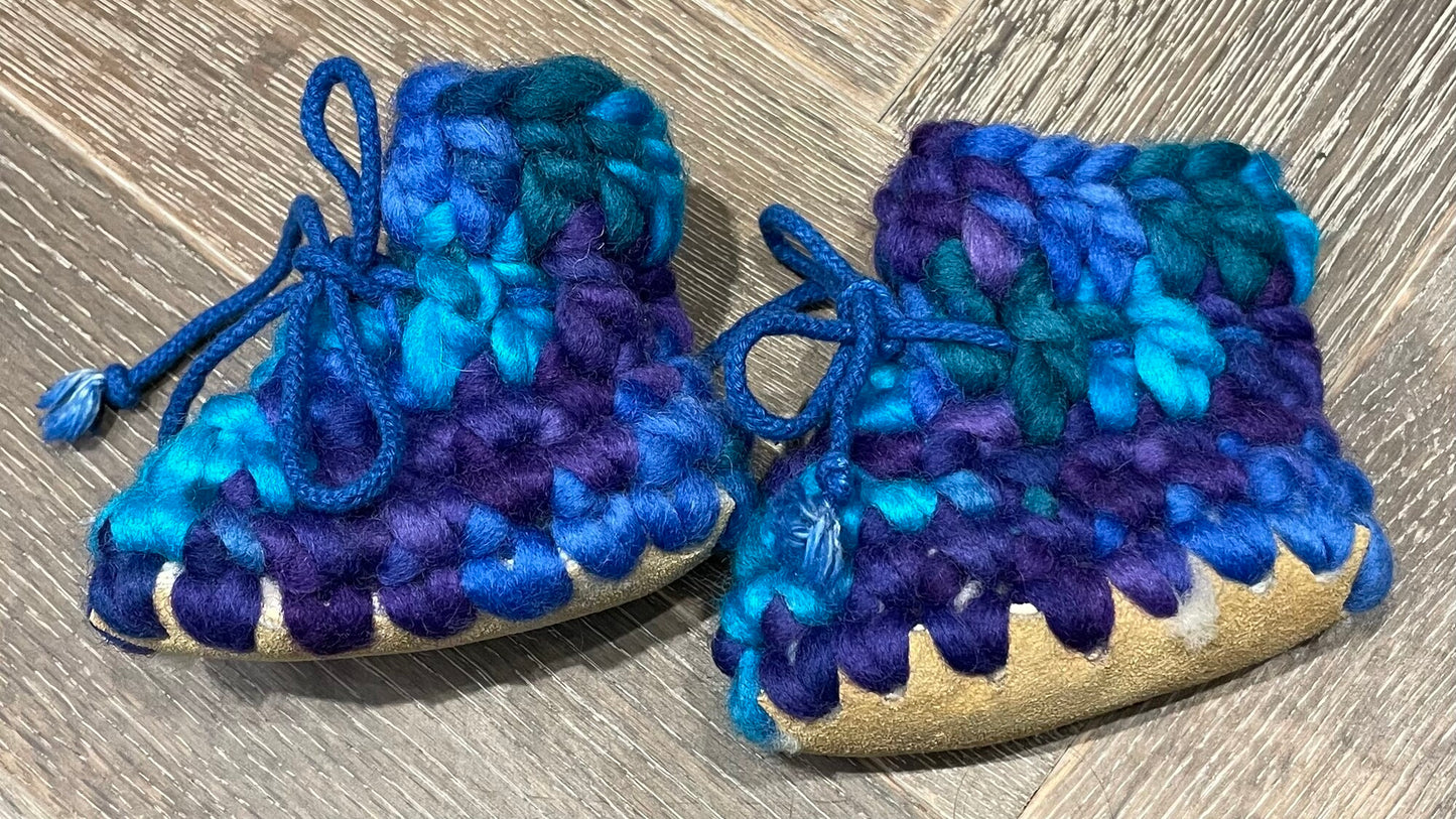 Multi Podraig Baby Booties, Newborn