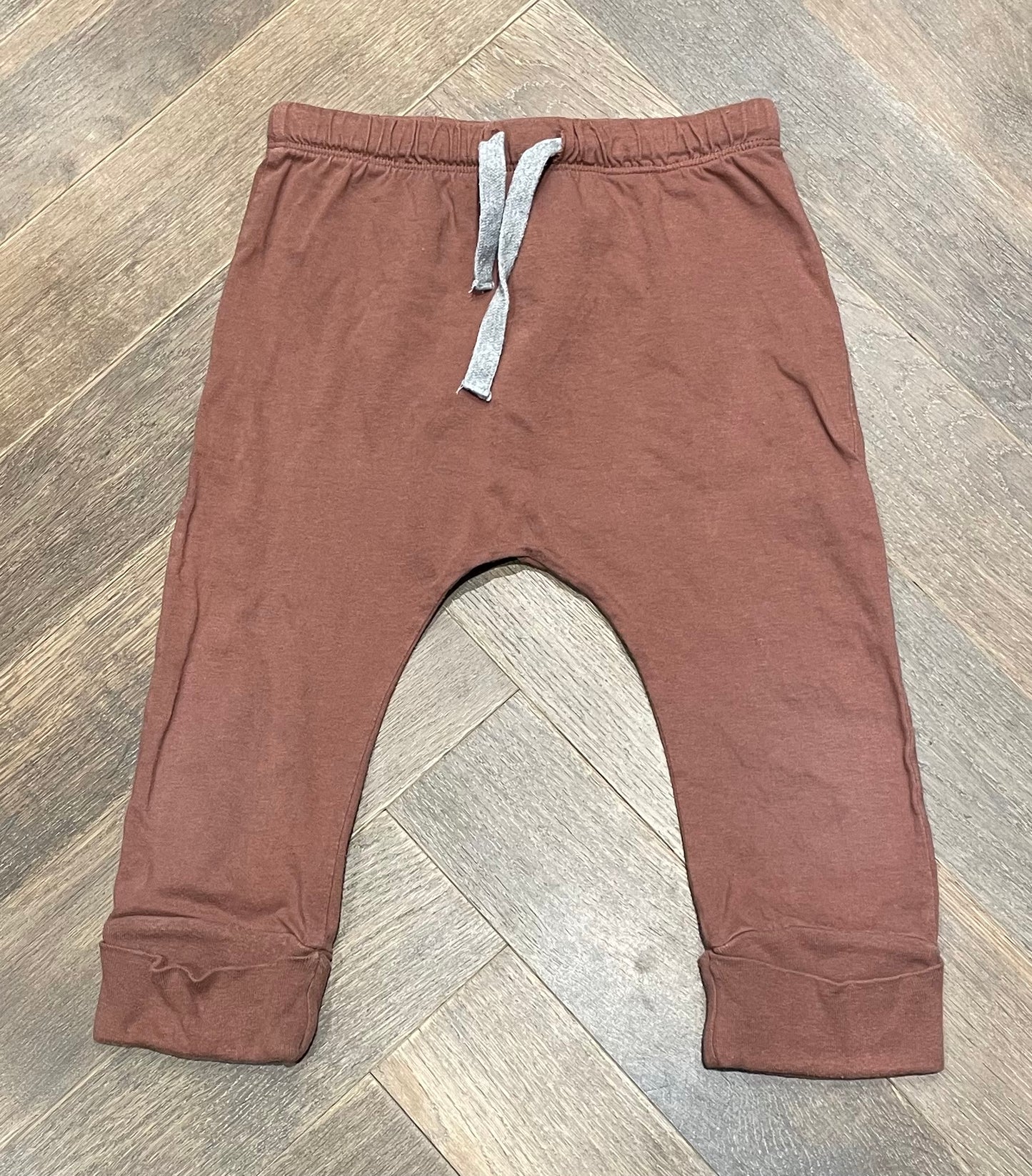 Brown Mini Mioche Slouch Pants, 5-6Y