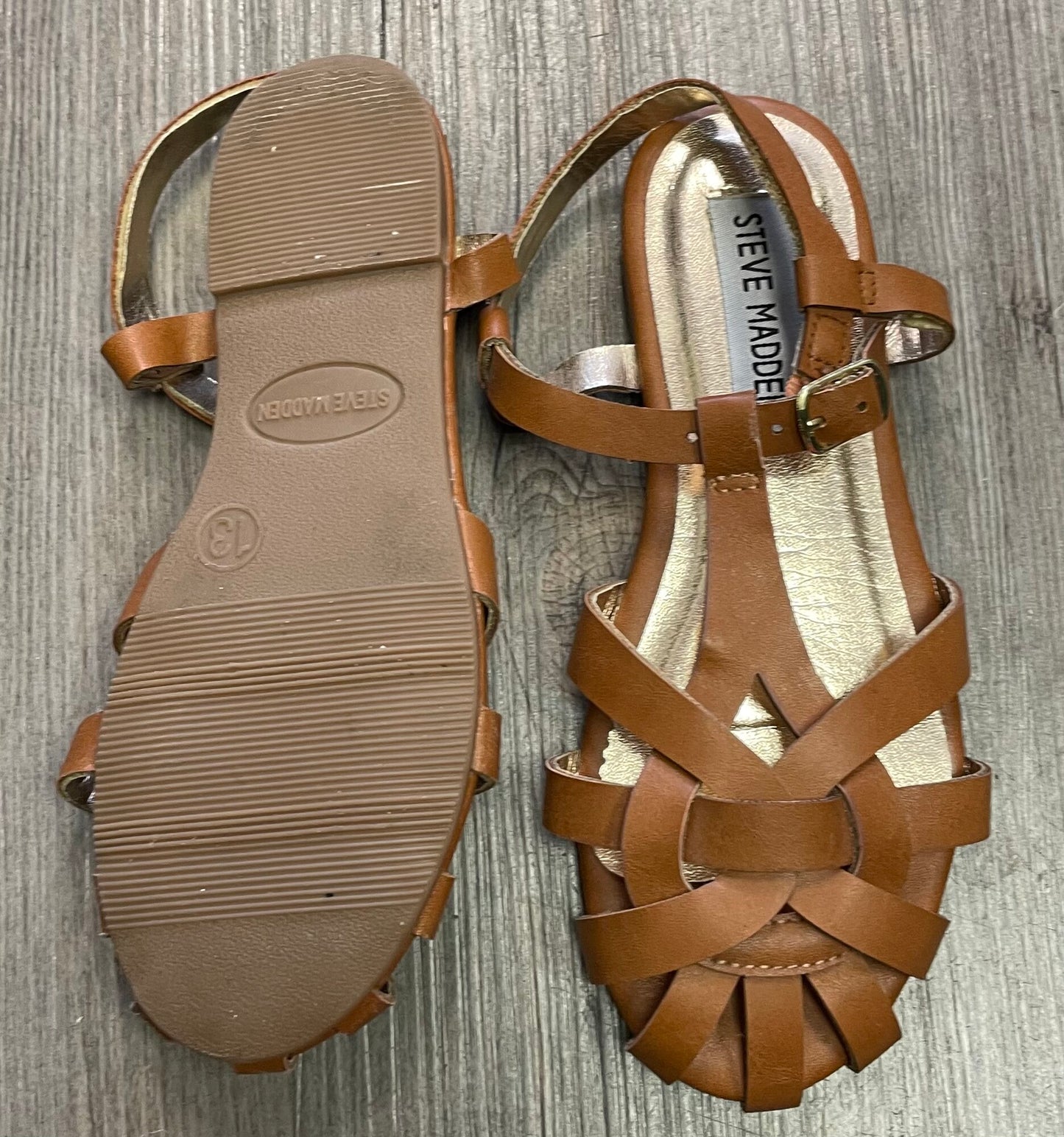 Brown Steve Madden Sandals, 13Y