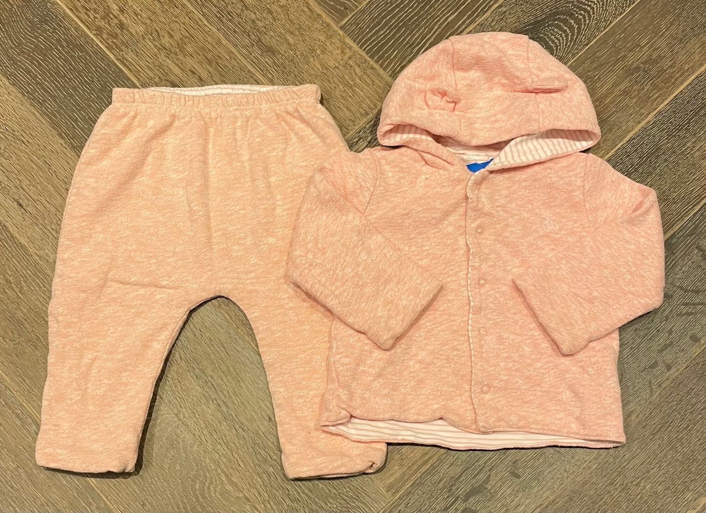Pink Gap Sweat Set 2pc, 6-12M