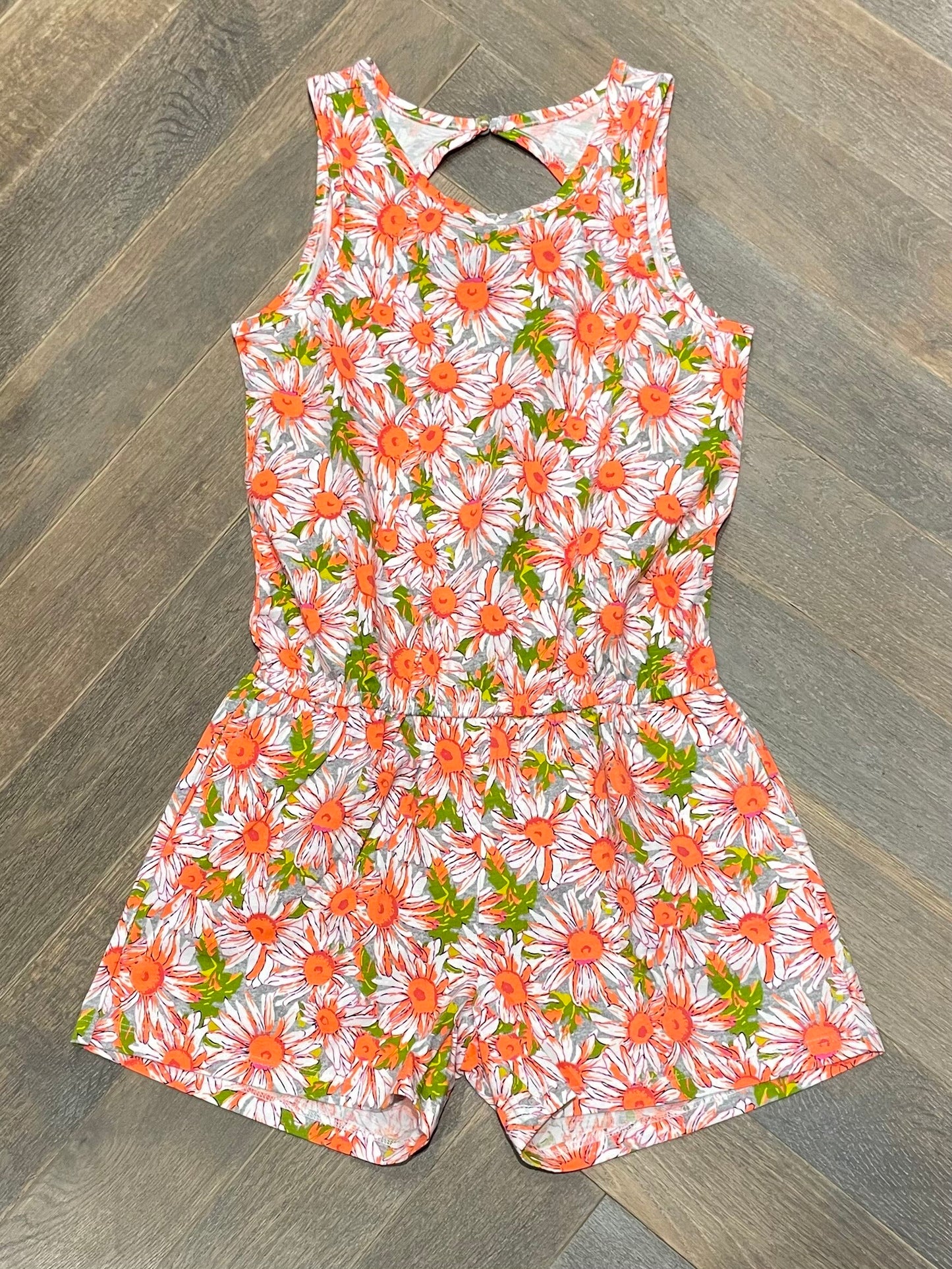 Floral Gap Romper, 10Y