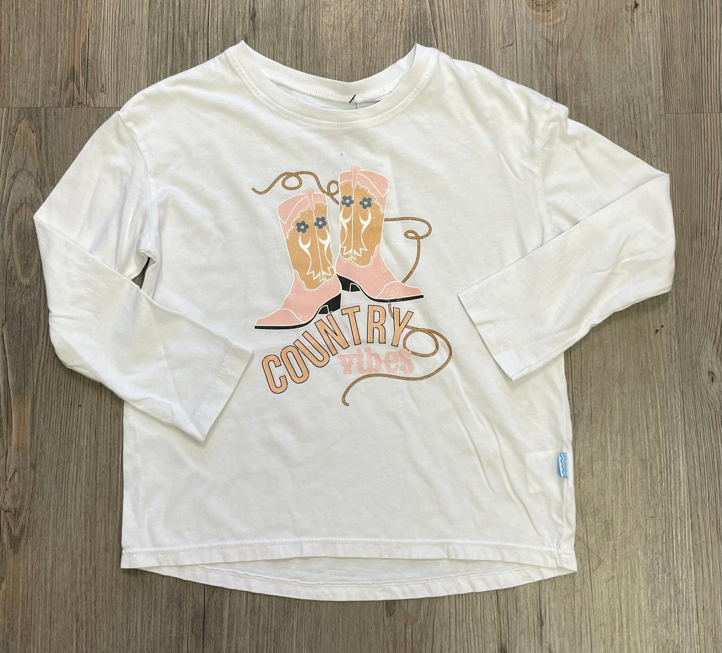 White F4A Tee LS, 6Y