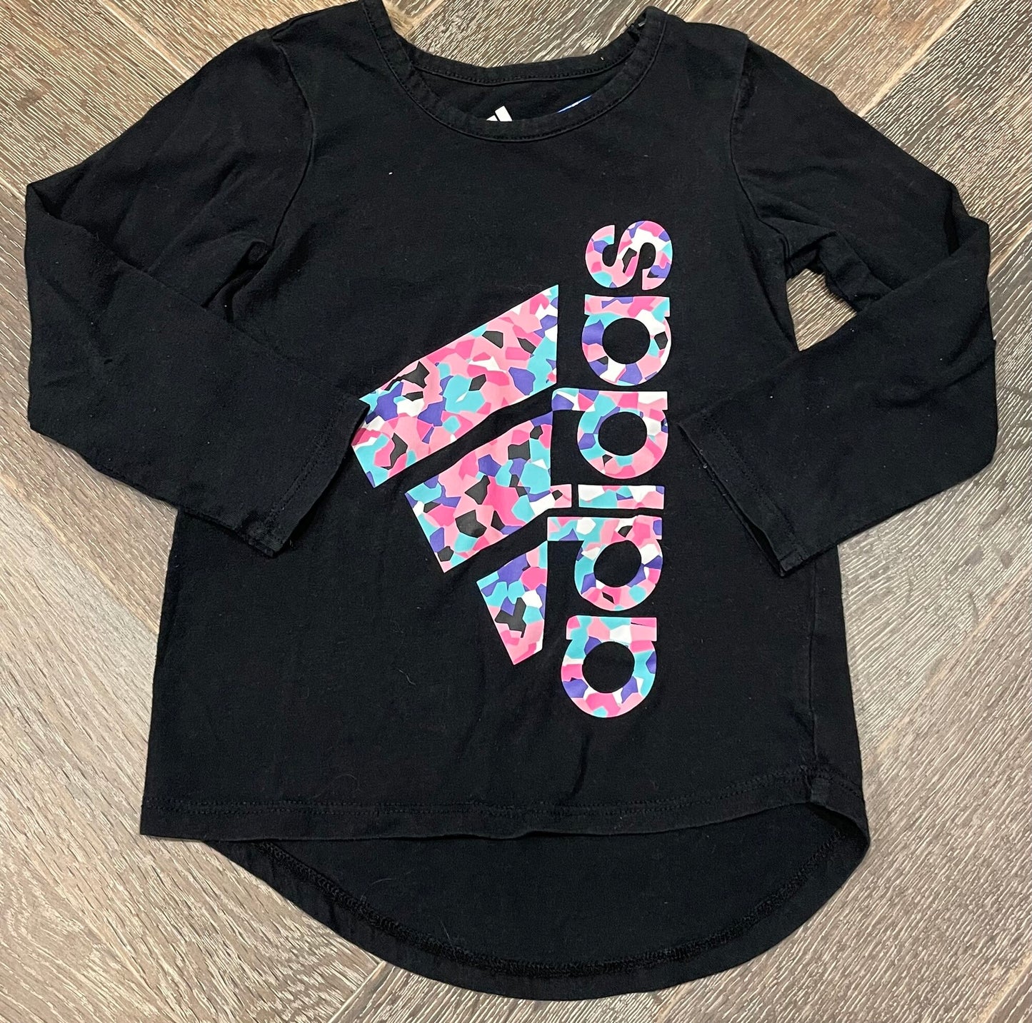 Black Adidas LS Tee, 24M