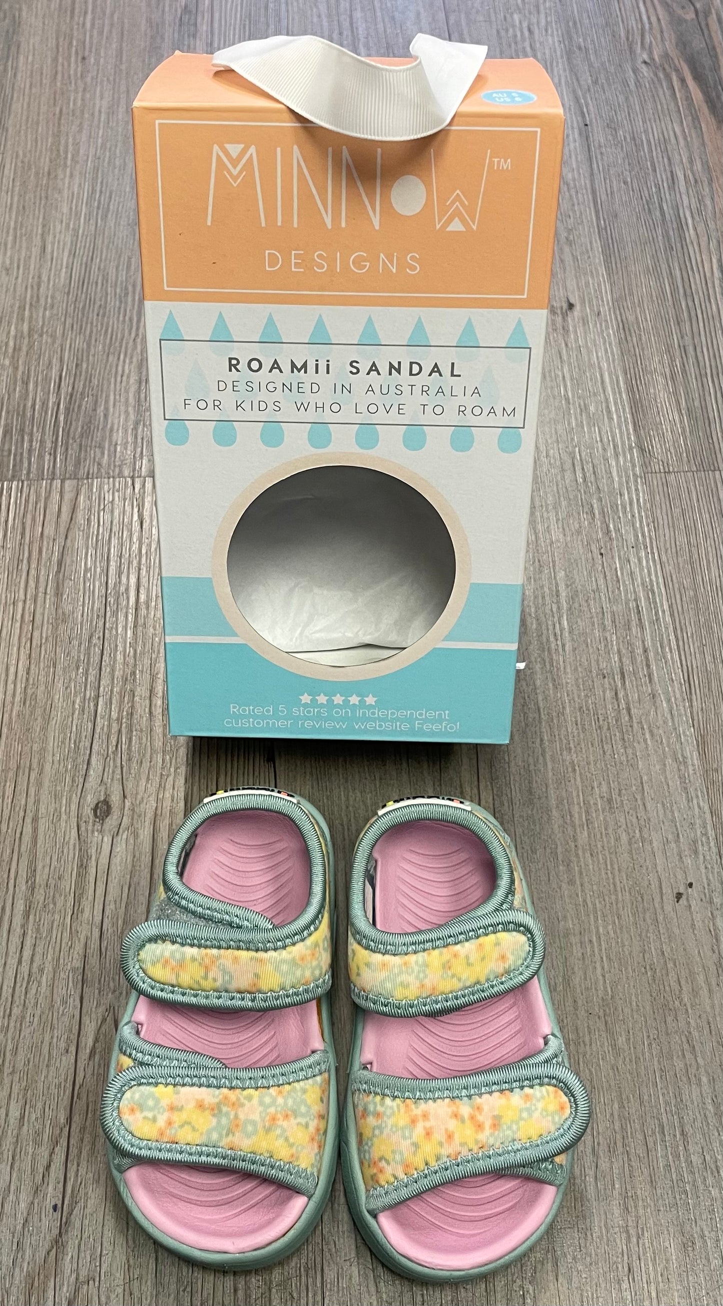 Blue Minnow Kirra Sandals, 7T