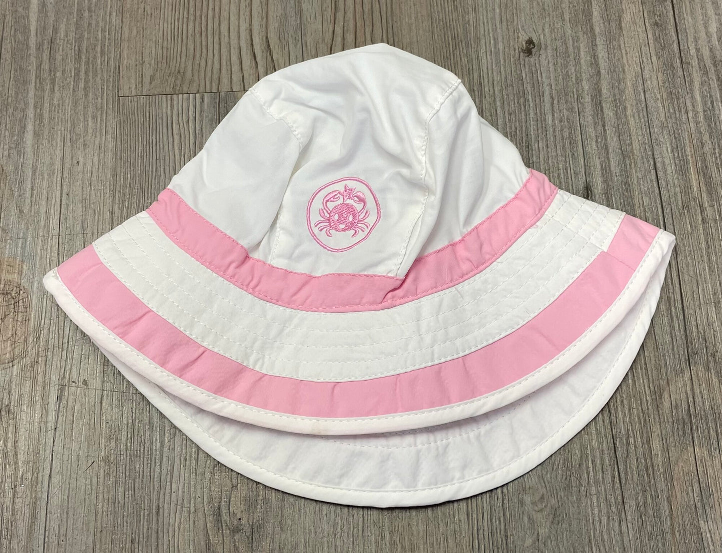 White Cali Kids Bucket Hat, 6-12M