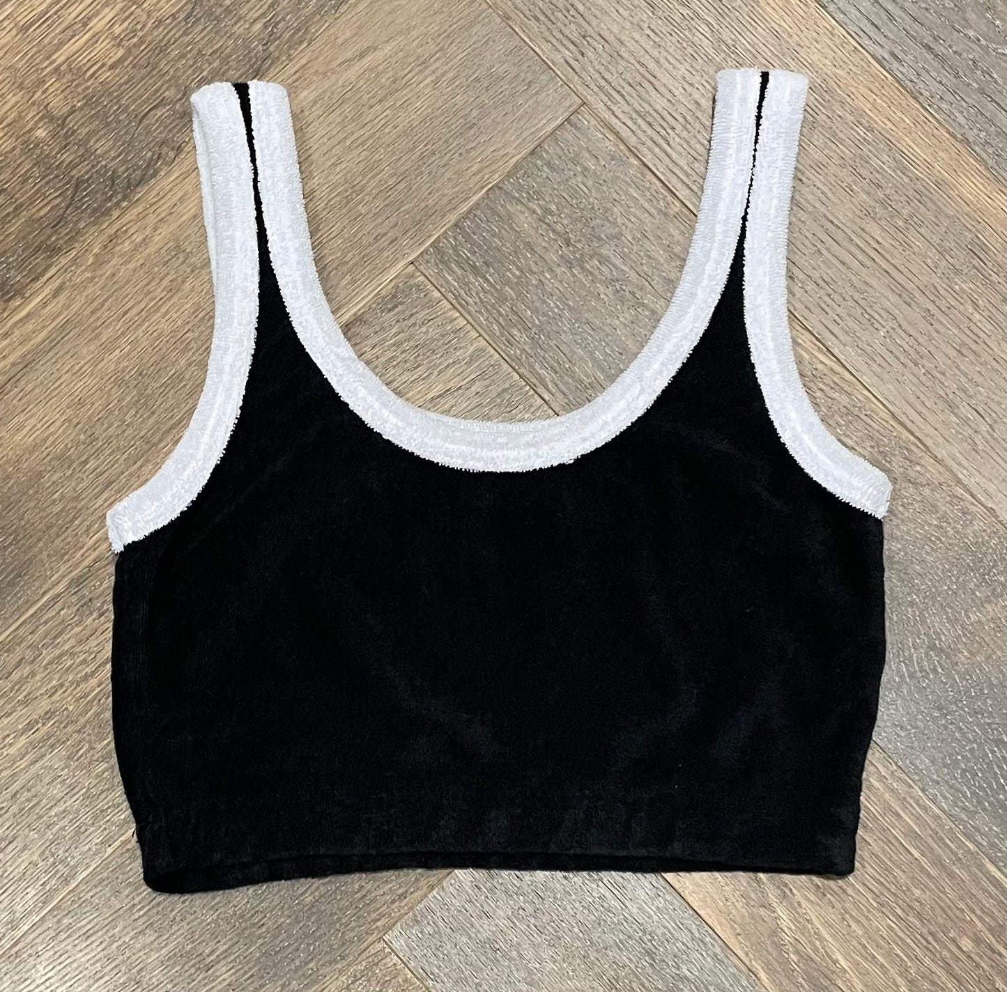 Black Katie J Terry Tank Top, 10-12Y
