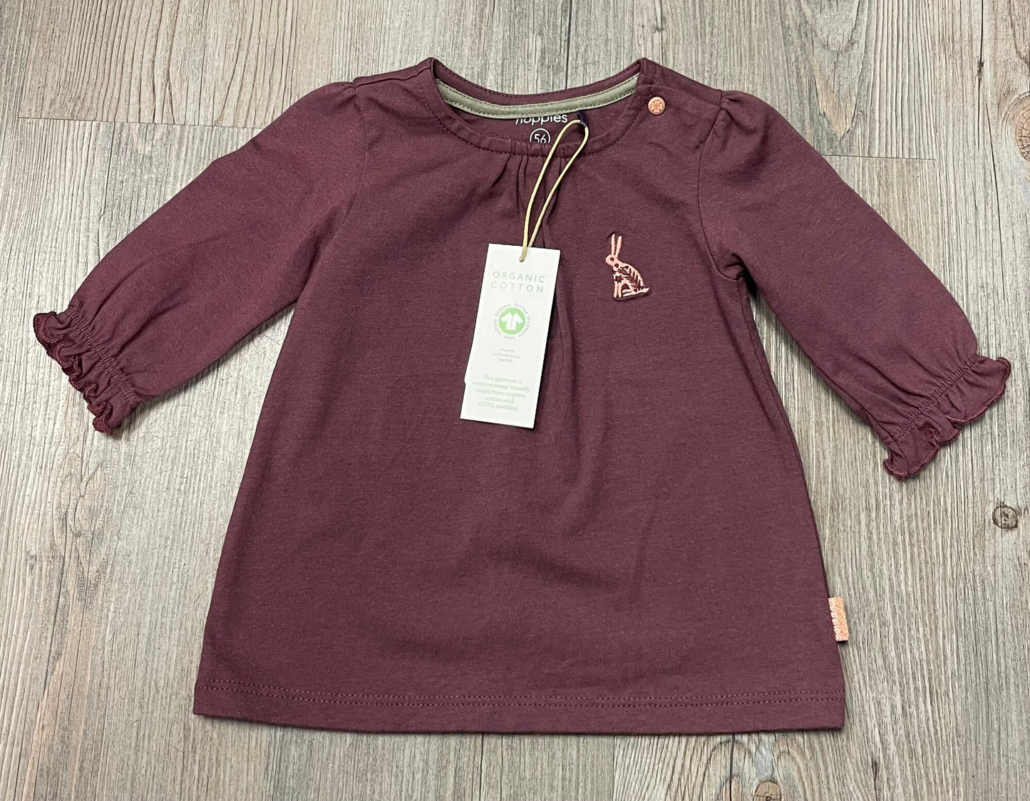 Egg Plan Noppies Dress LS, 1-2M