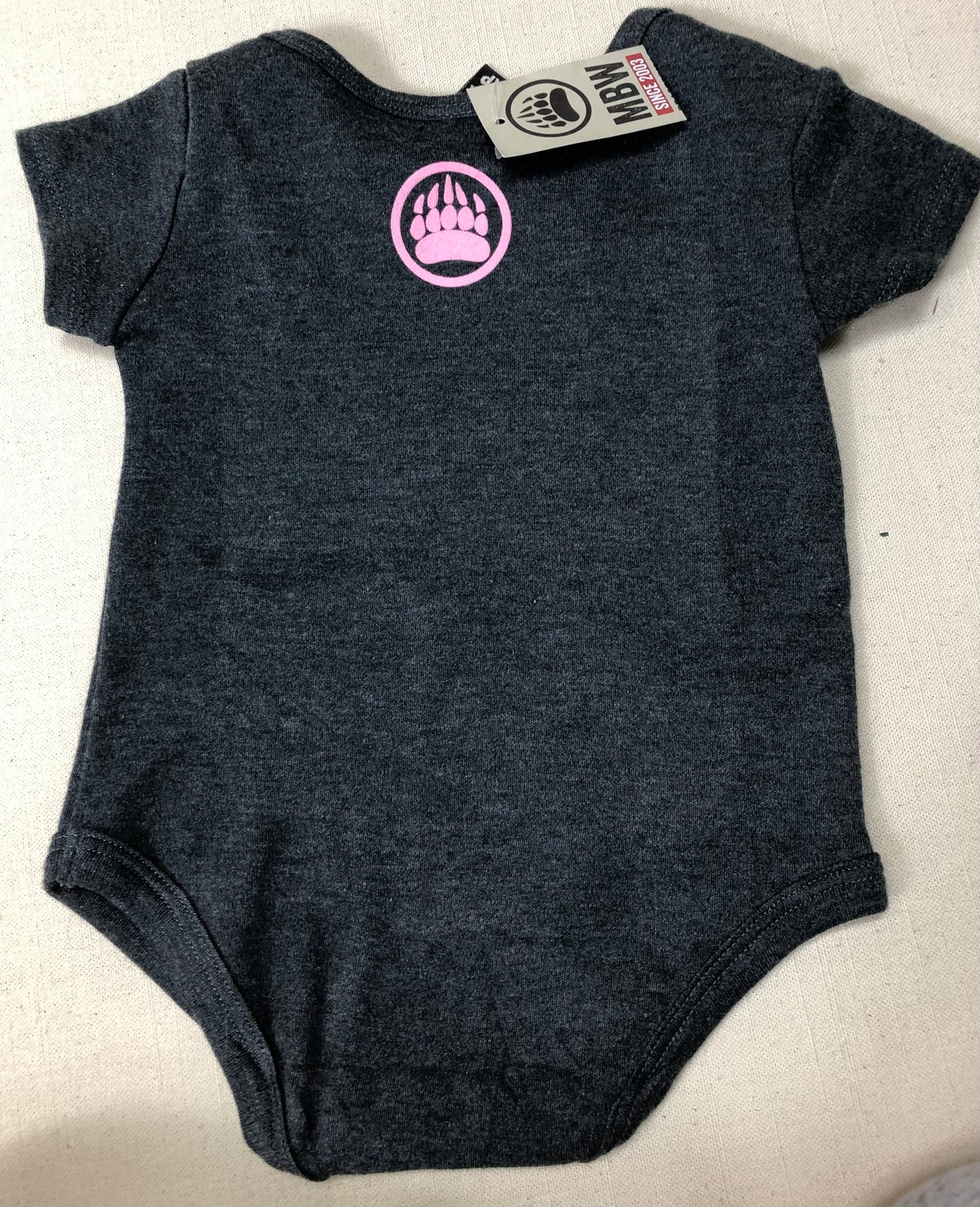 Grey Muskoka Bear Onesie, 6-12M