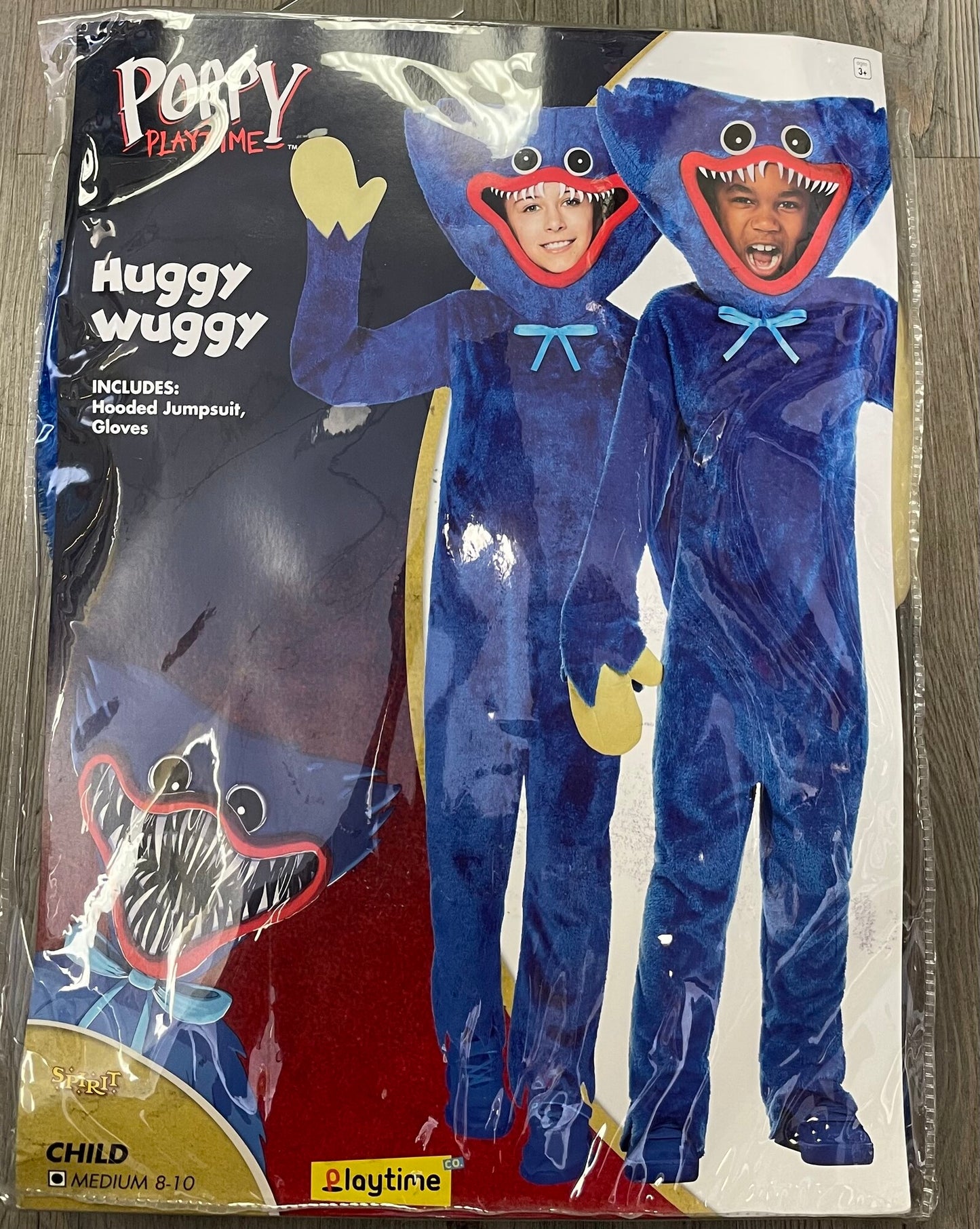 Blue Huggy Wuggy Costume, 8-10Y