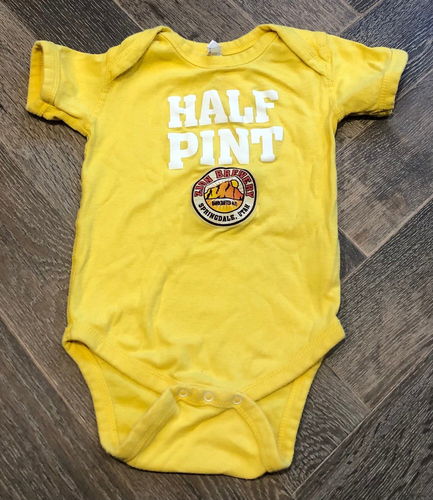 Yellow Rabbit Skins Onesie, 18M