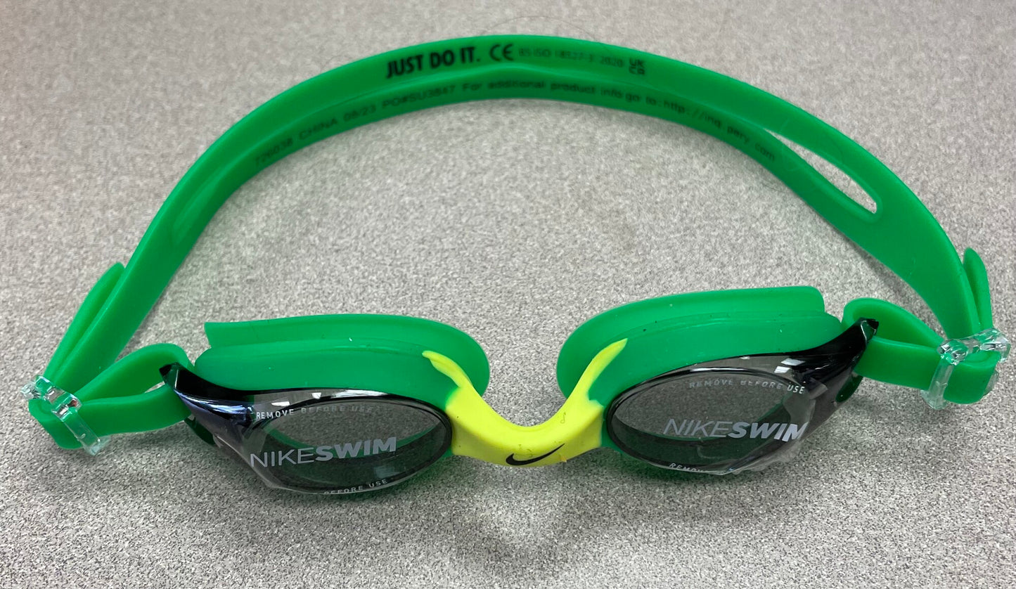 Green Nike Swim Goggles, NEW