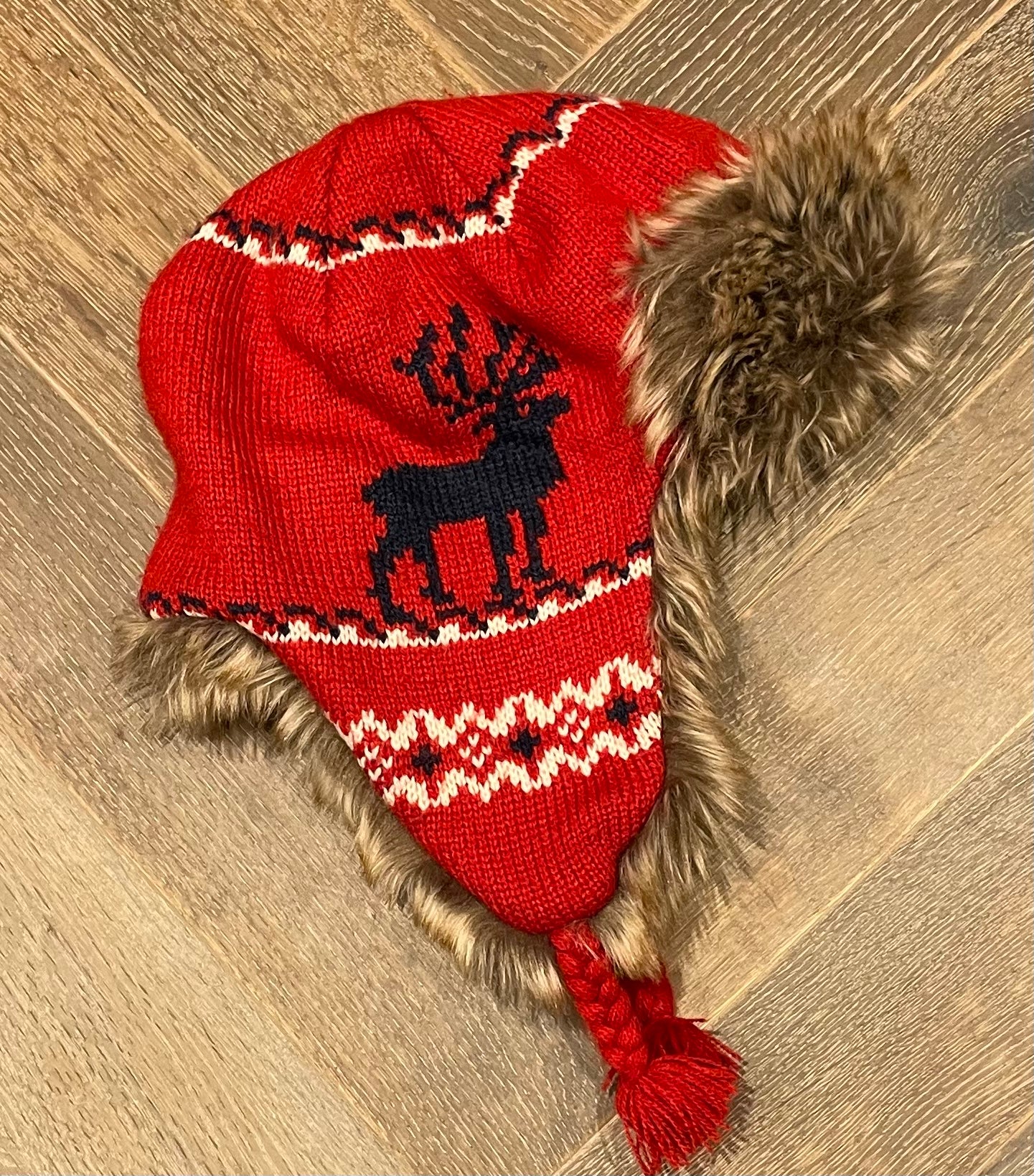Red Gap Lined Hat, 4-6Y