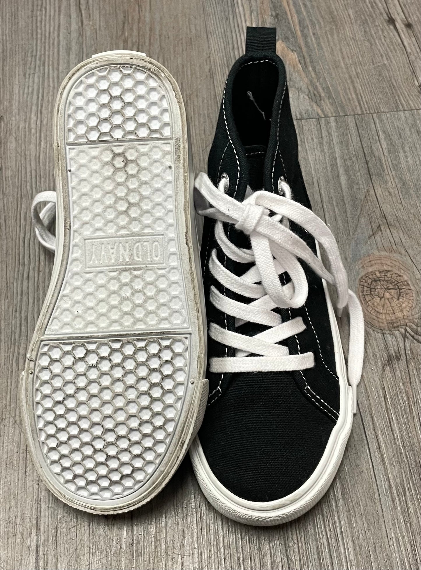 Black Old Navy Hightop Shoes, 13Y