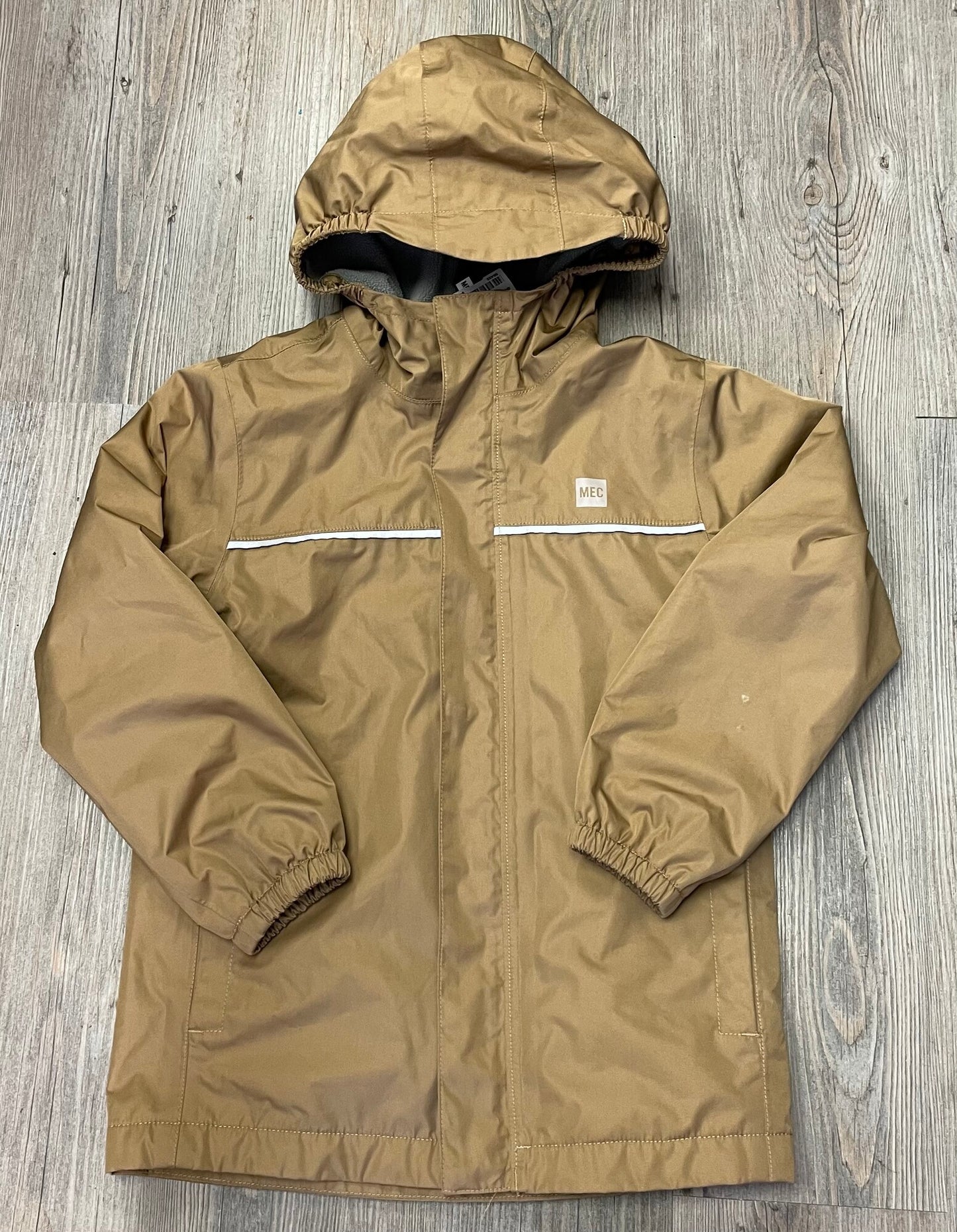 Brown MEC Cozy Rain Jacket, 6Y