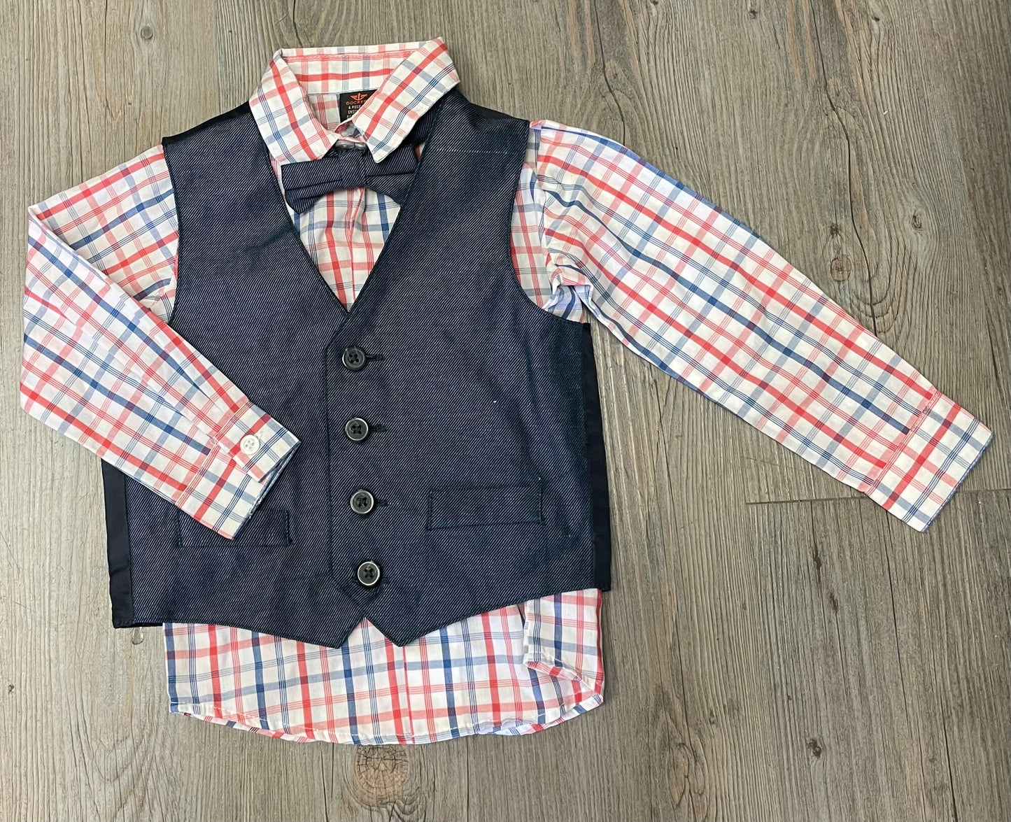 Navy Dockers Shirts & Vest Set, 24M