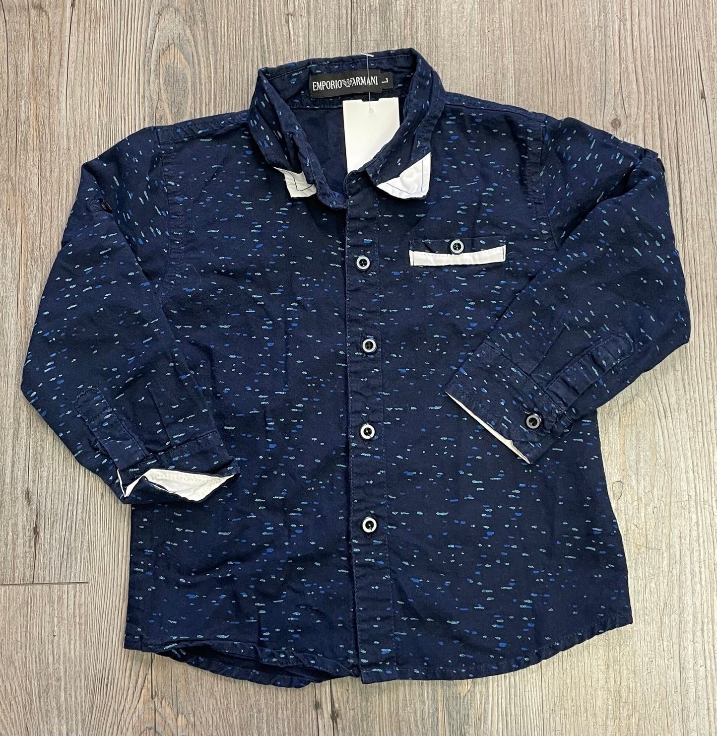 Navy Emporio Armani Shirt, 3Y