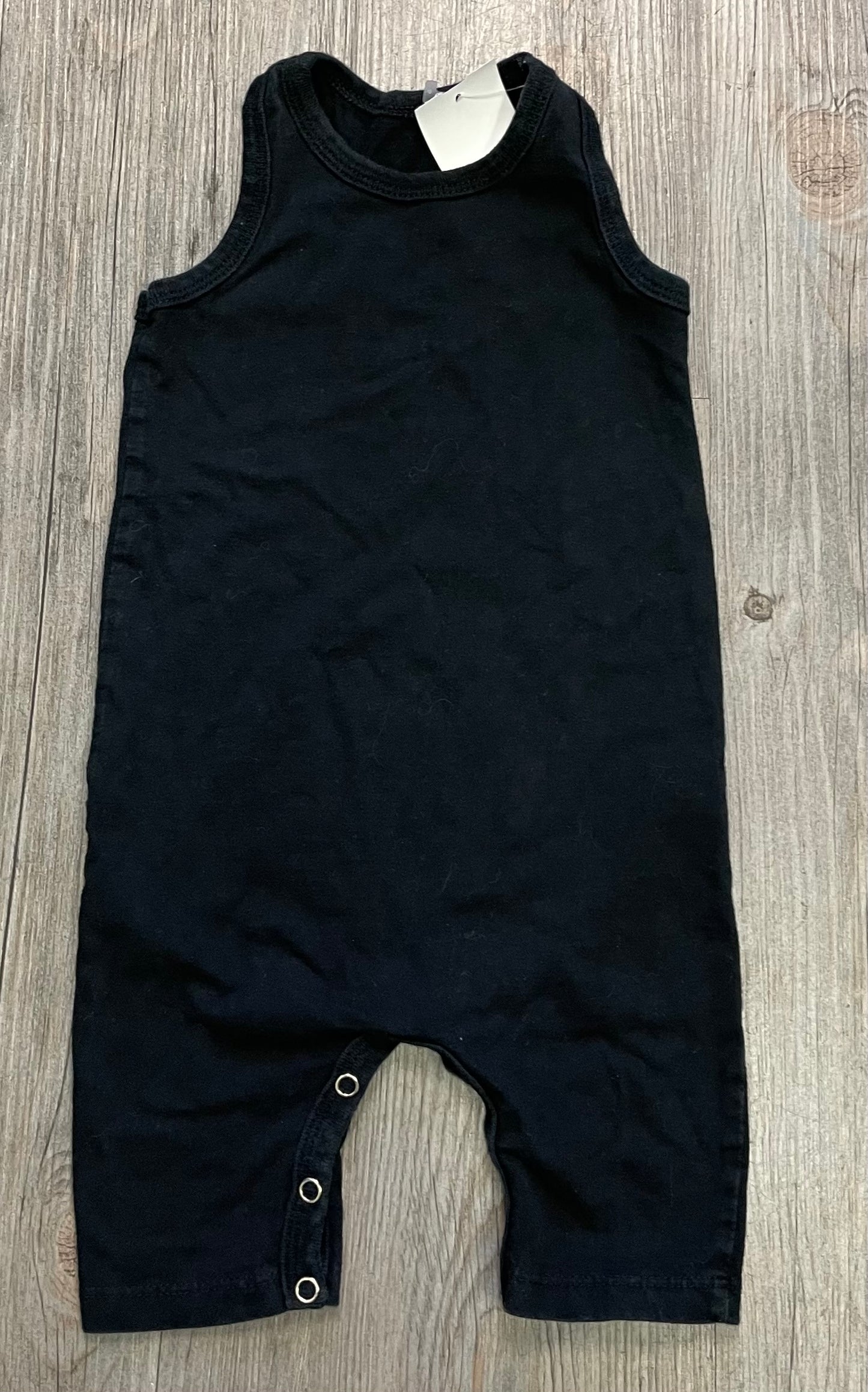 Black Mini Mioche Romper, 3-6M