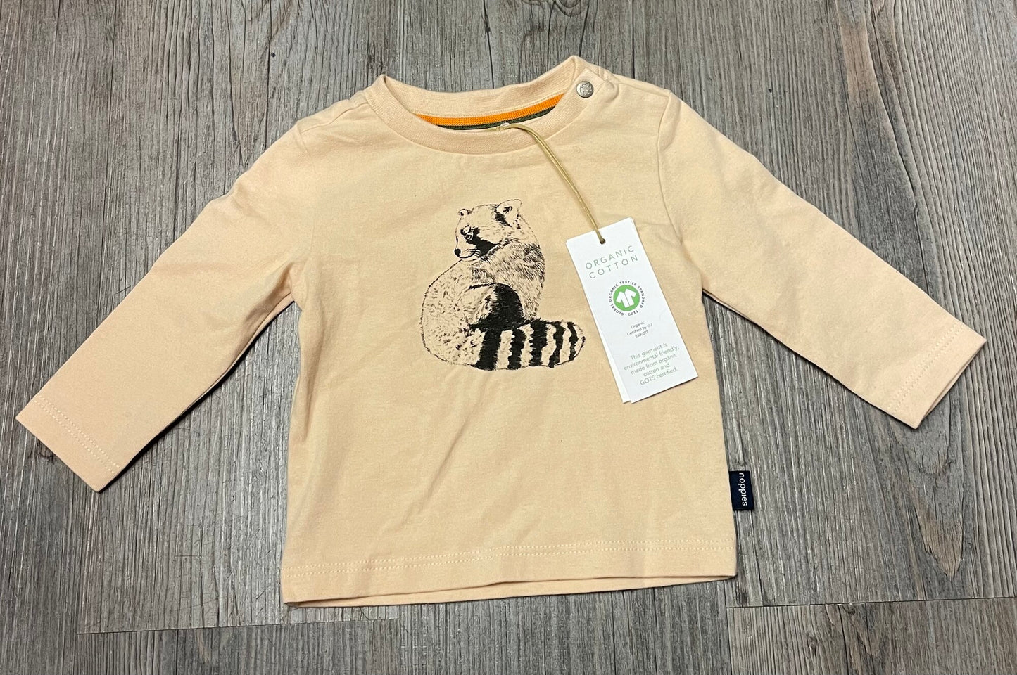 Beige Noppies Ls Tee, 1-2M