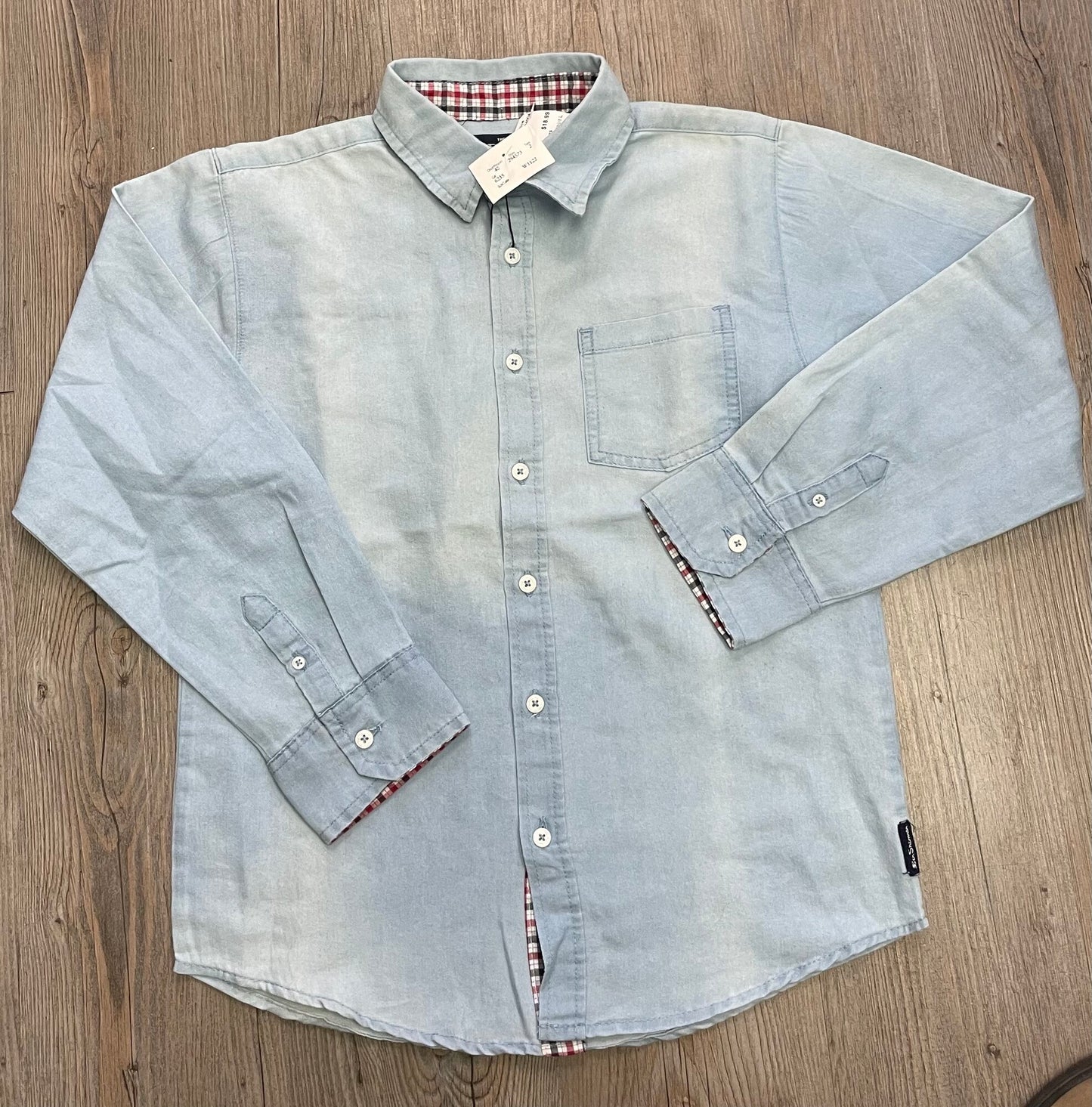 Blue Ben Sherman Shirt LS, 10-12Y