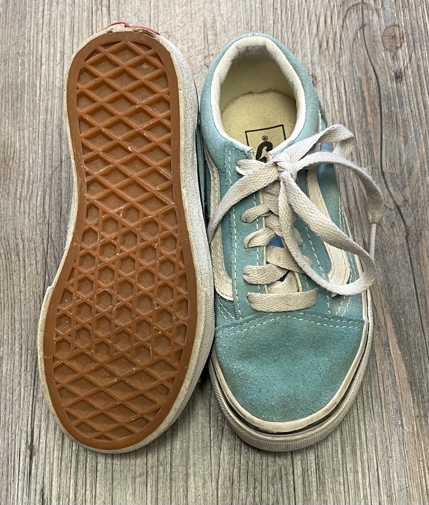 Blue Vans Lace Up - Suede Toe, 11.5Y