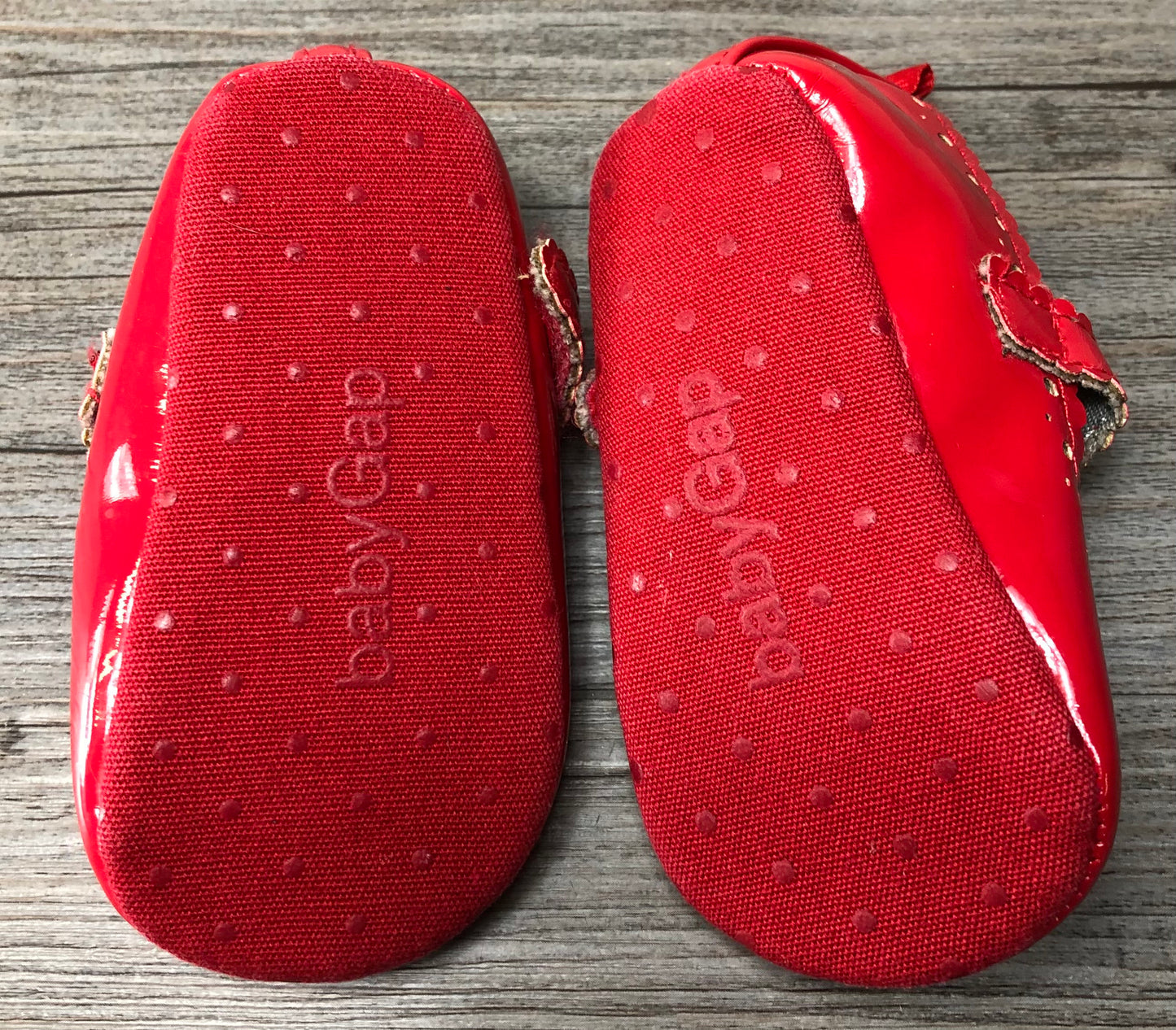 Red Baby Gap Flat Shoes, 6-12M