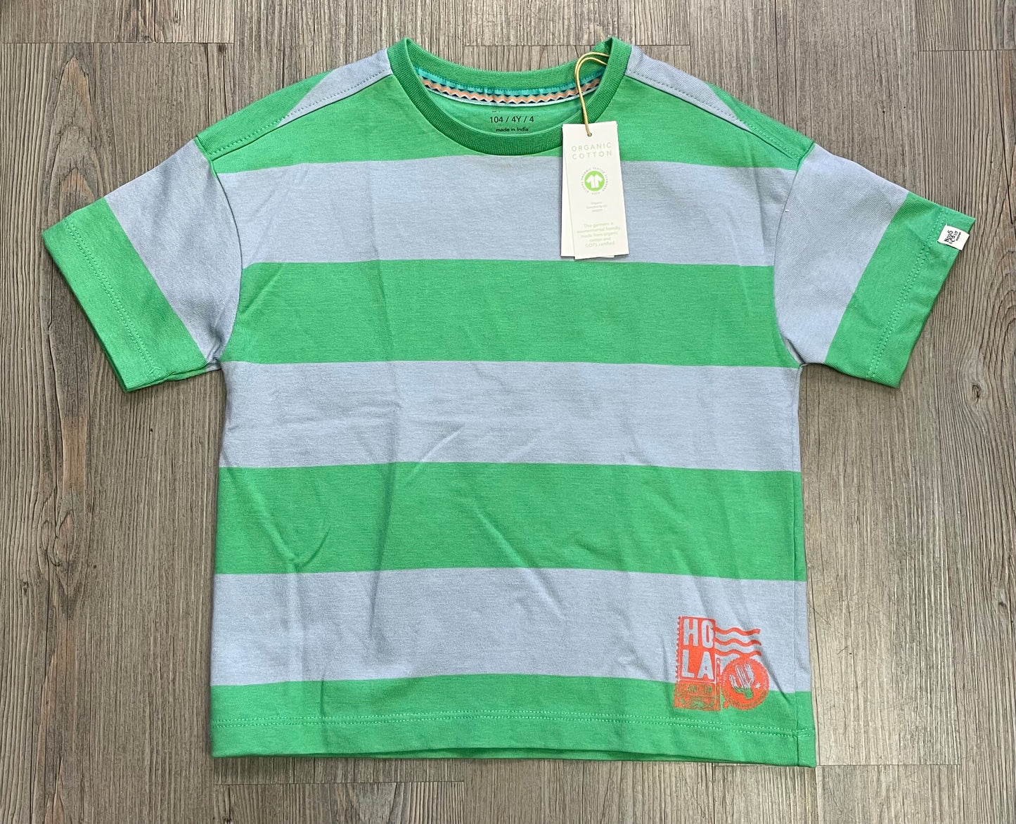 Striped Noppies Boys Tee Larkfiel, 4Y