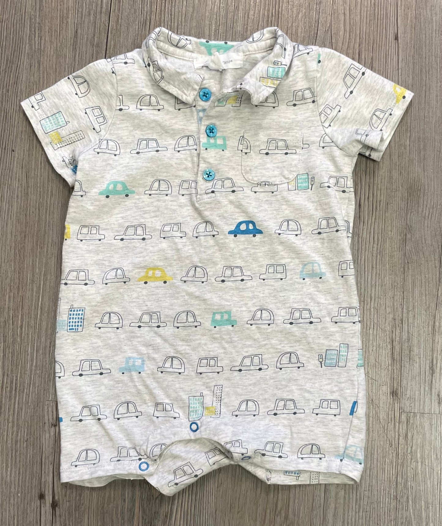 Multi Angel Dear Baby Romper, 6-12M