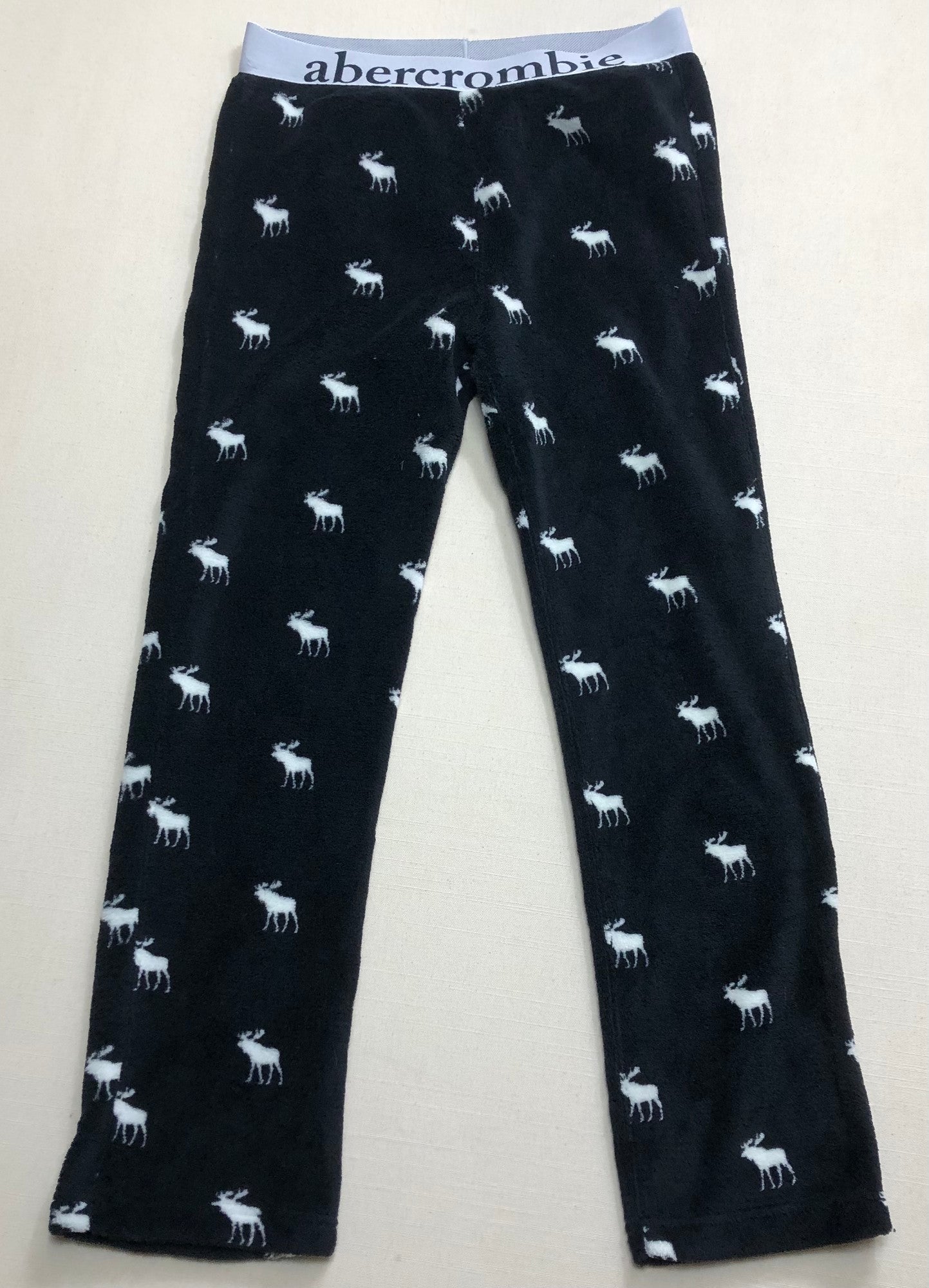 Black Abercrombie Fleece Pj Bot, 15-16Y