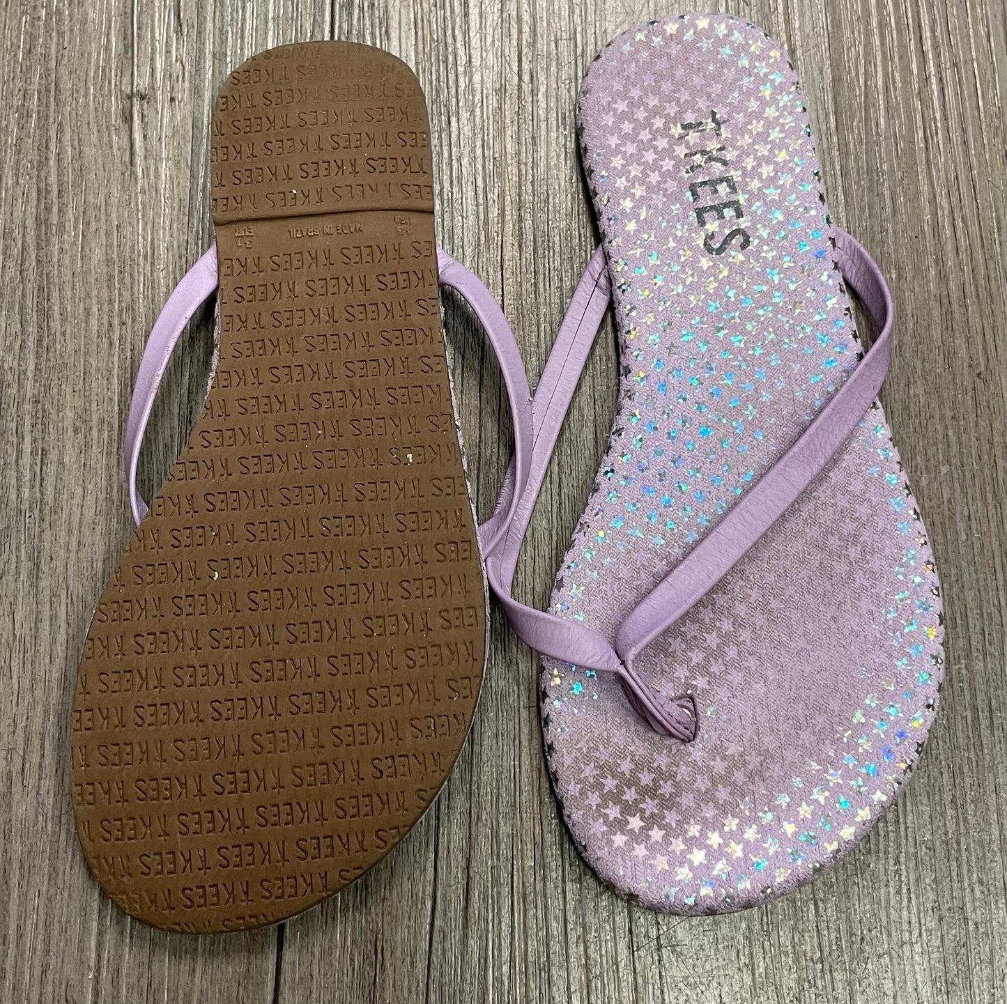 Lavander Tkees Flip Flop, 13Y