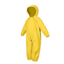 Yellow Splashy Rain Suit, 6Y