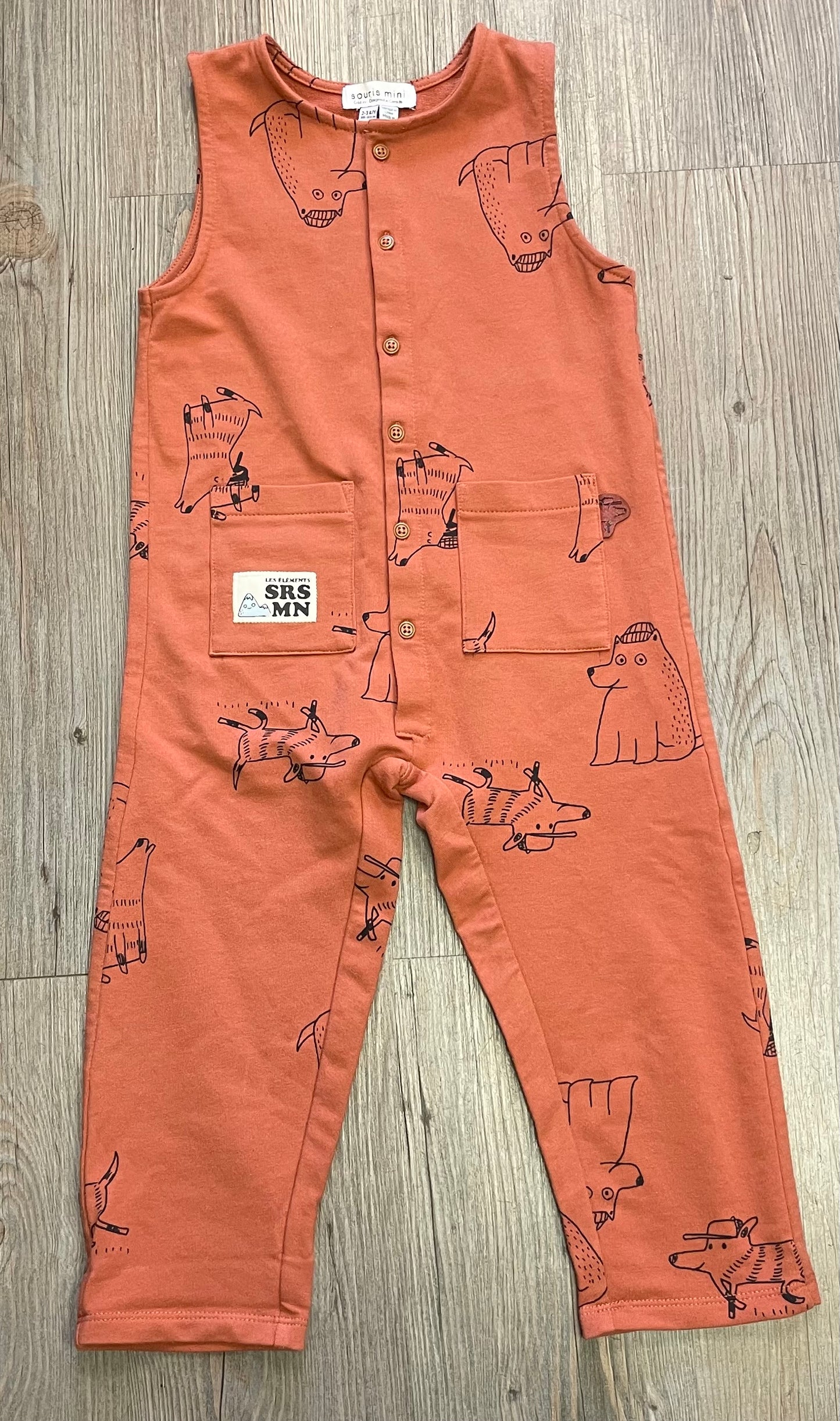 Rust Souris Mini Romper, 2-3Y