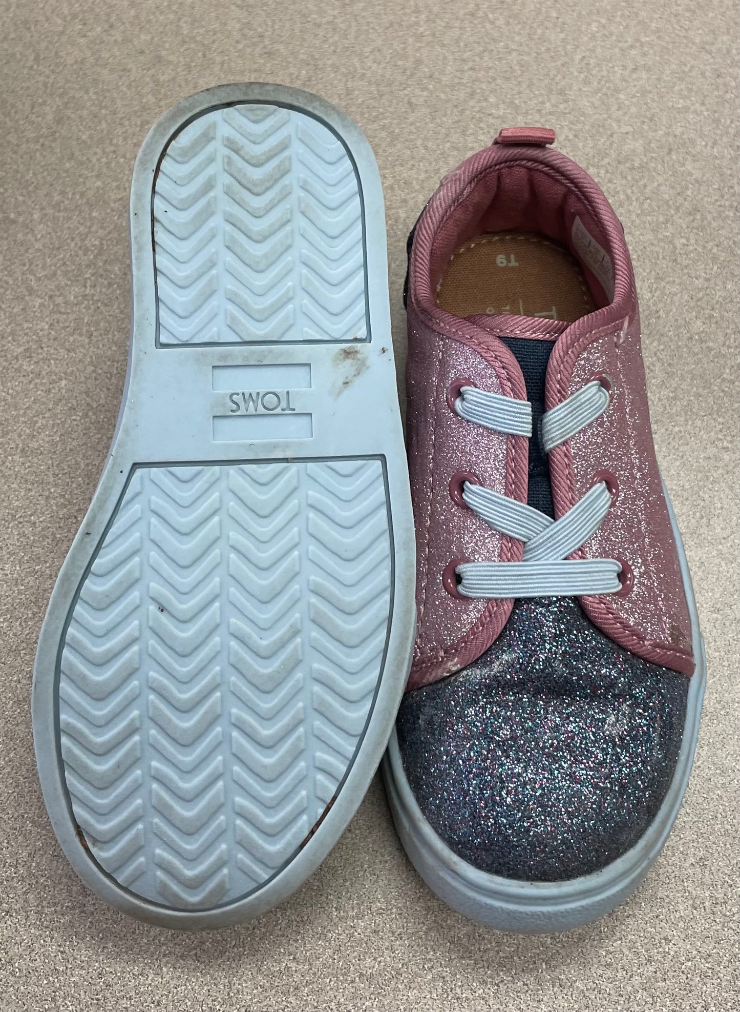 Multi Toms Glitter Shoes, 9T