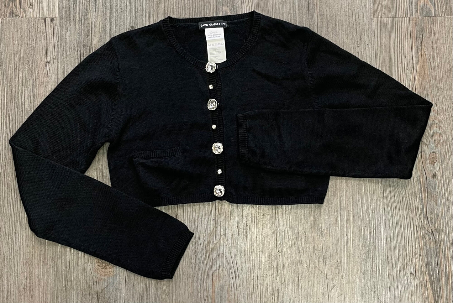 Black David Charles Cardigan, 10Y