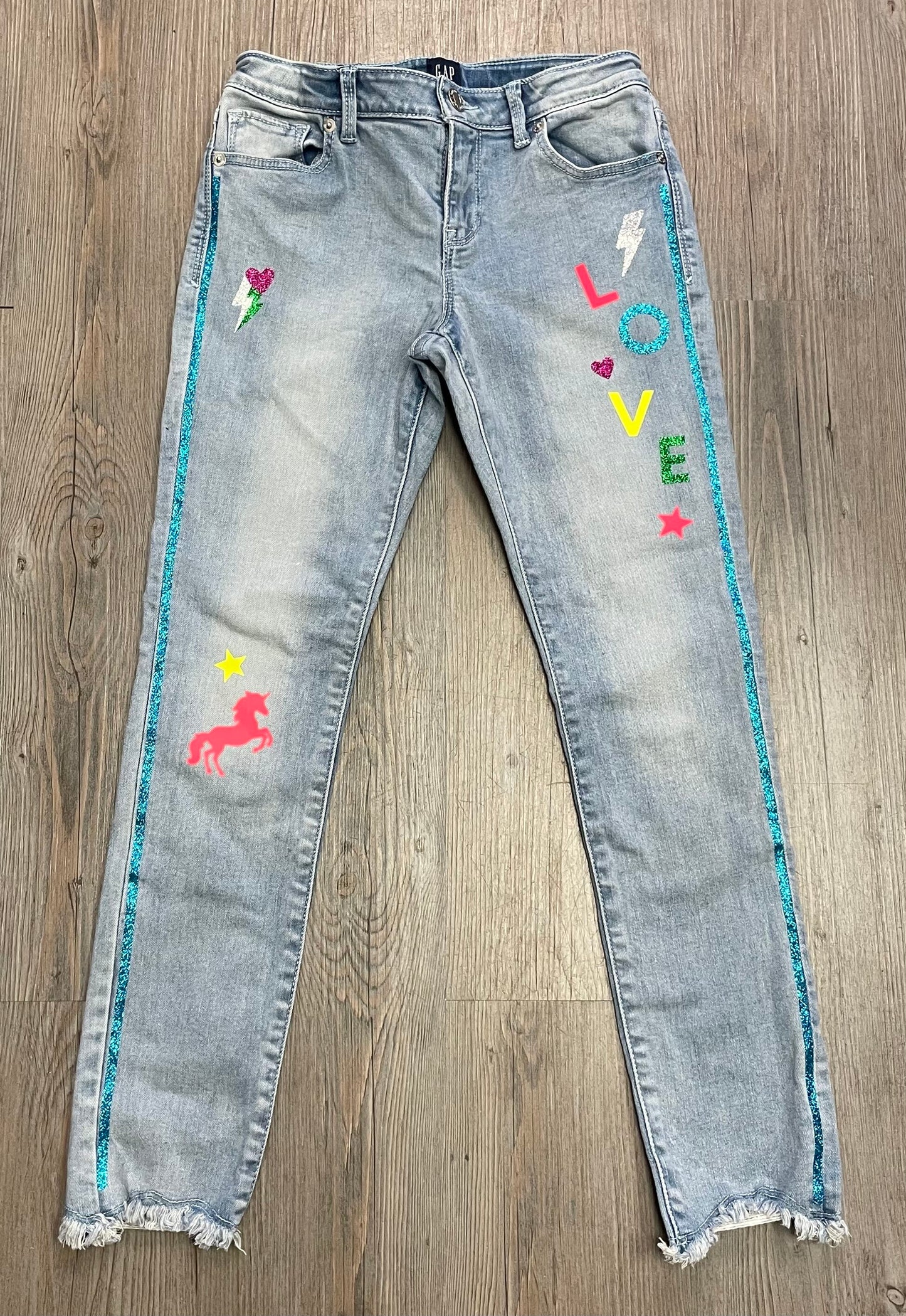 Blue Gap Jeans Glitter, 10Y