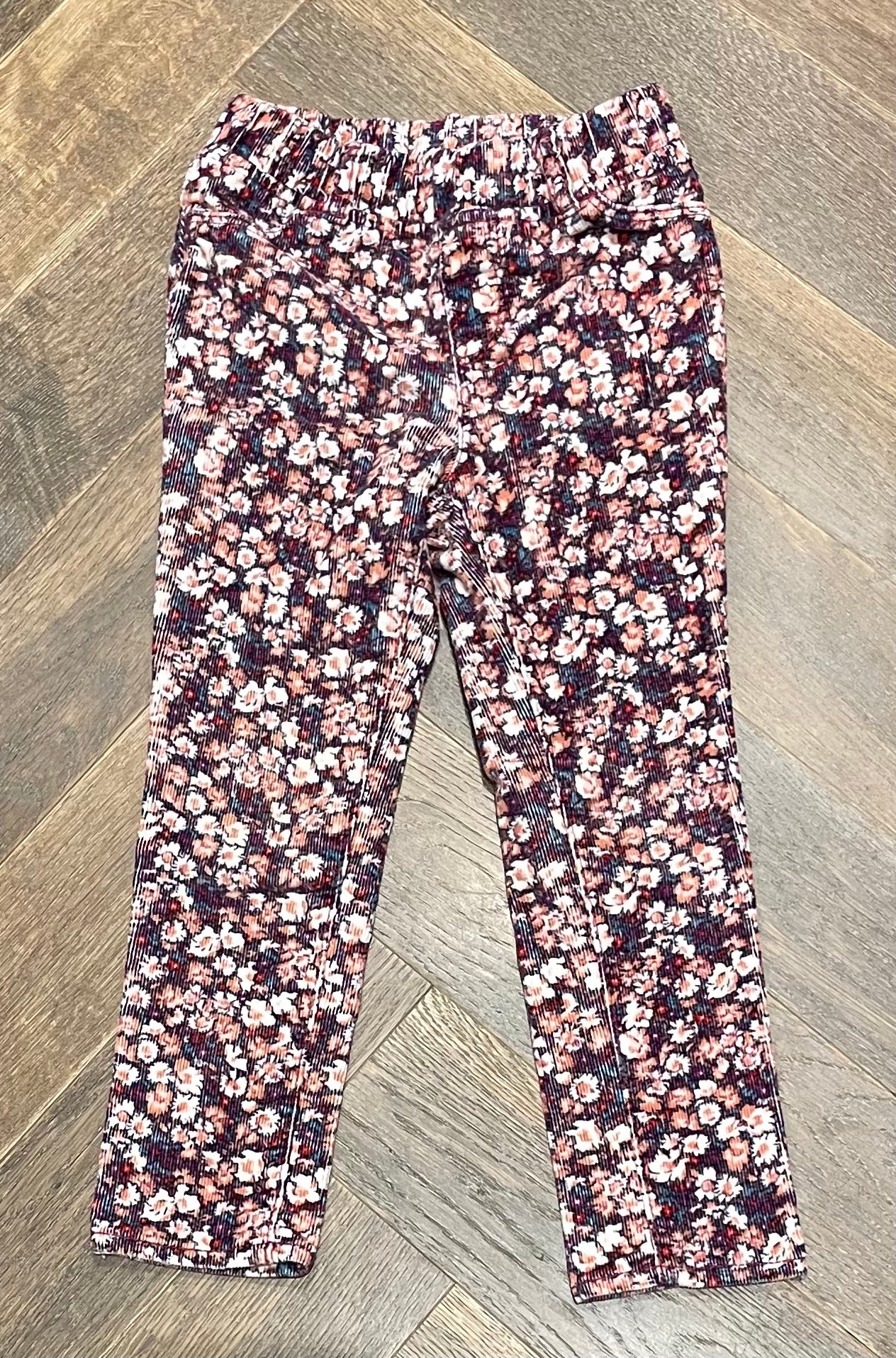Floral Gap Corduroy Legging, 3Y