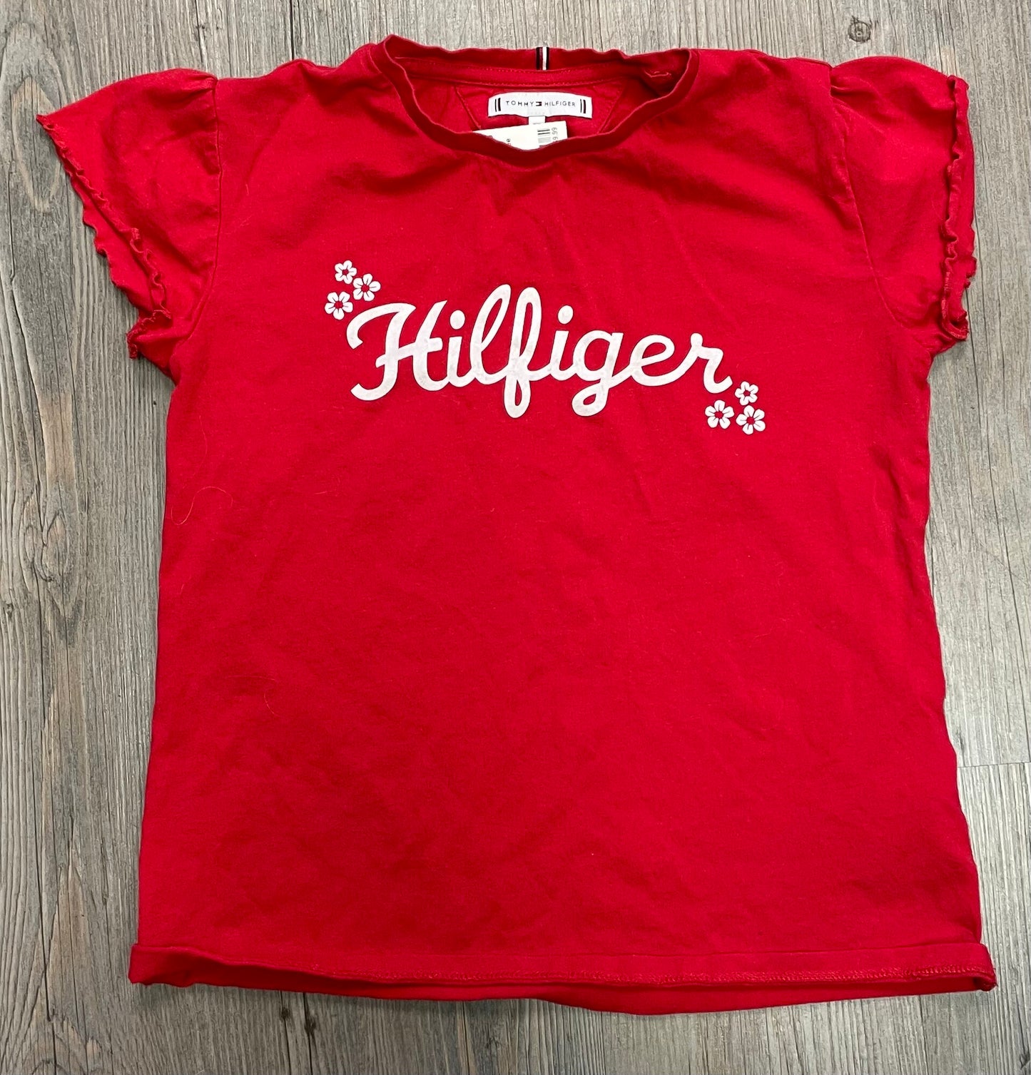 Red Tommy Hilfiger Tee, 12Y