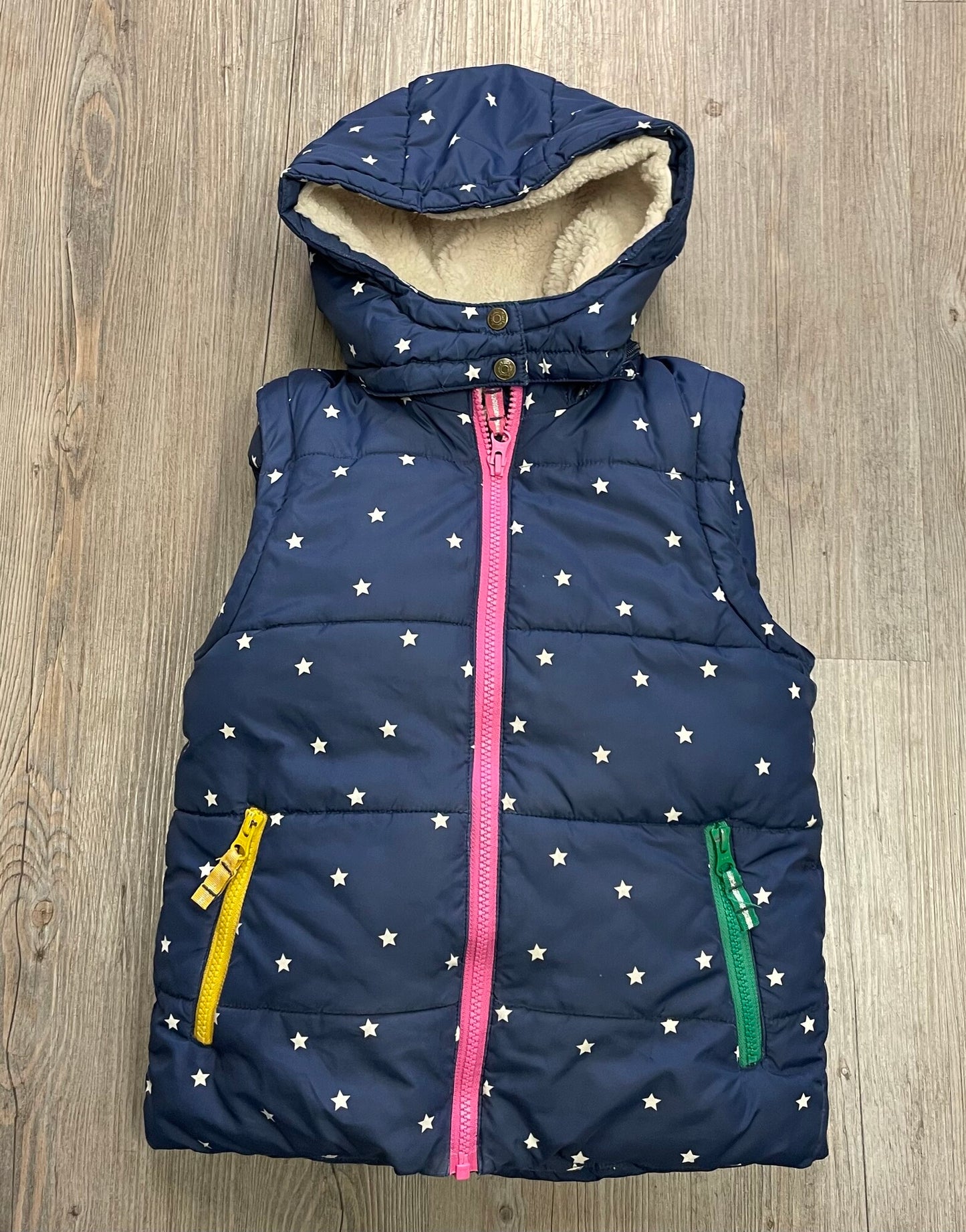 Navy Mini Boden Winter Jacket, 6-7Y