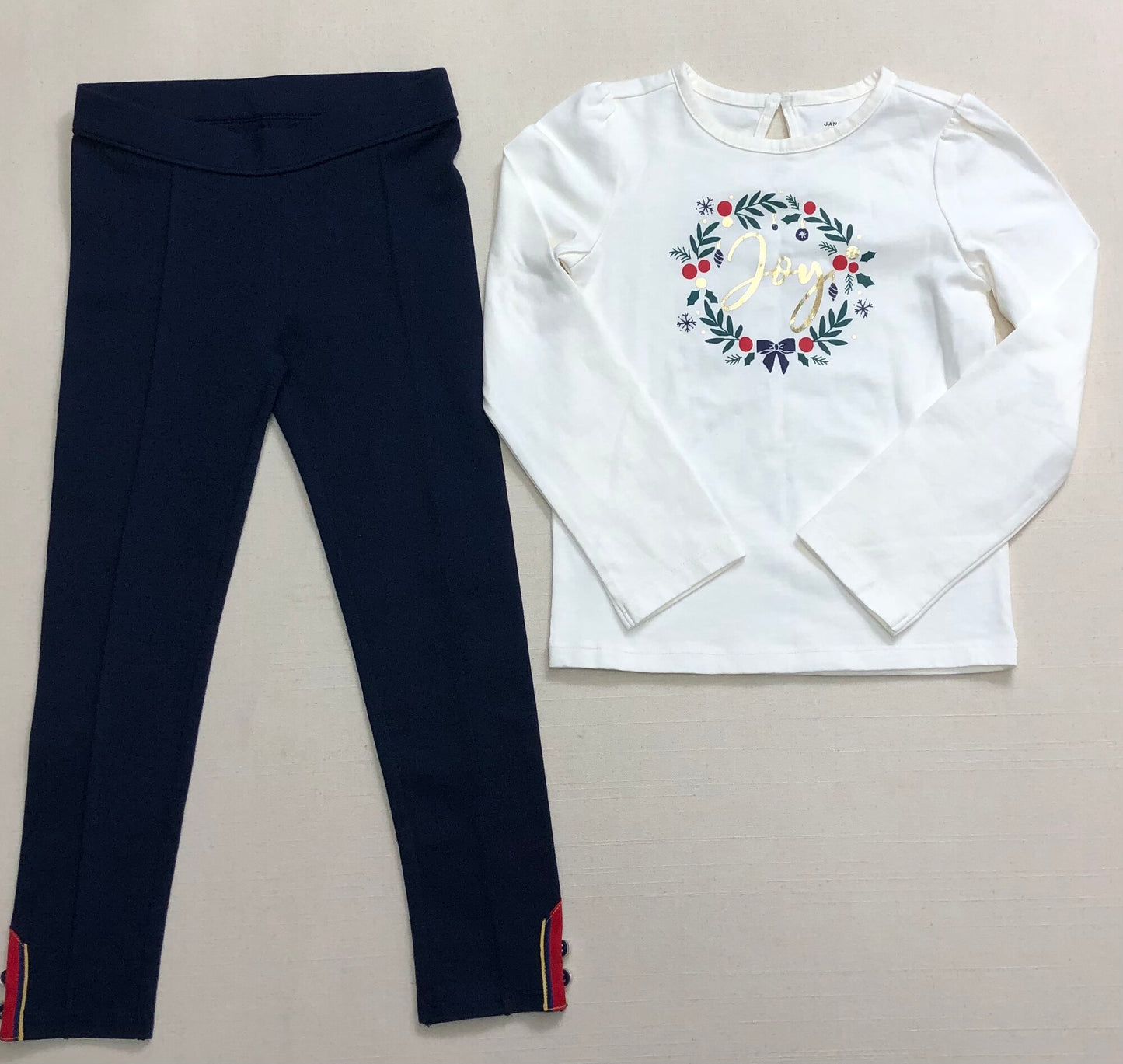 White/na Janie & Jack Clothes Set, 5Y