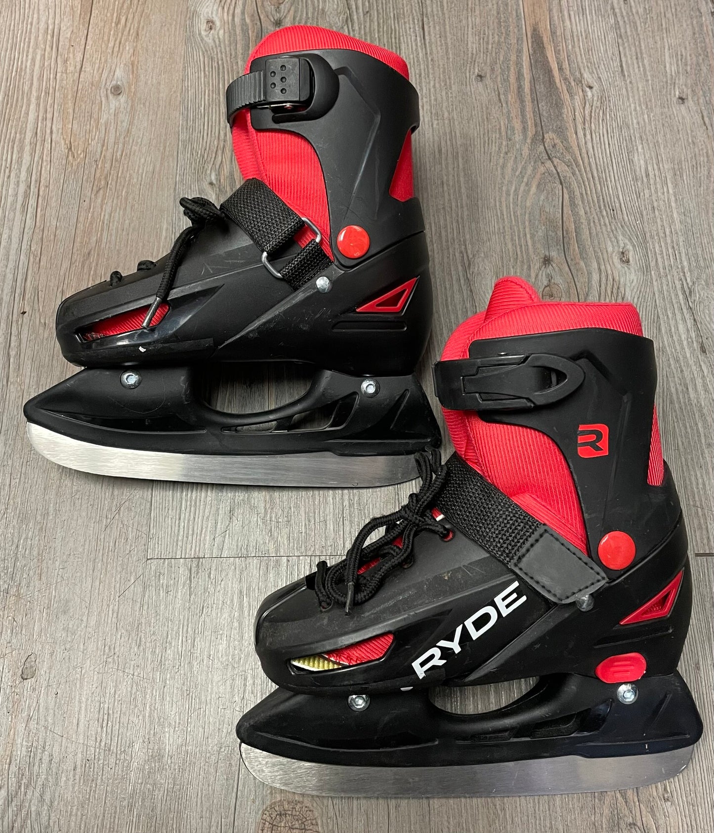 Black Ryde Adjustable Skates, 12T-2Y
