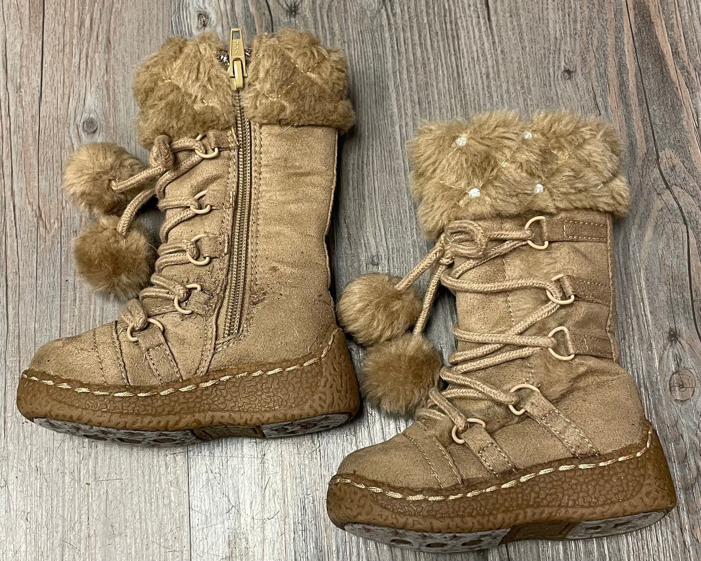 Brown Smartfit Winter Boots, 5T