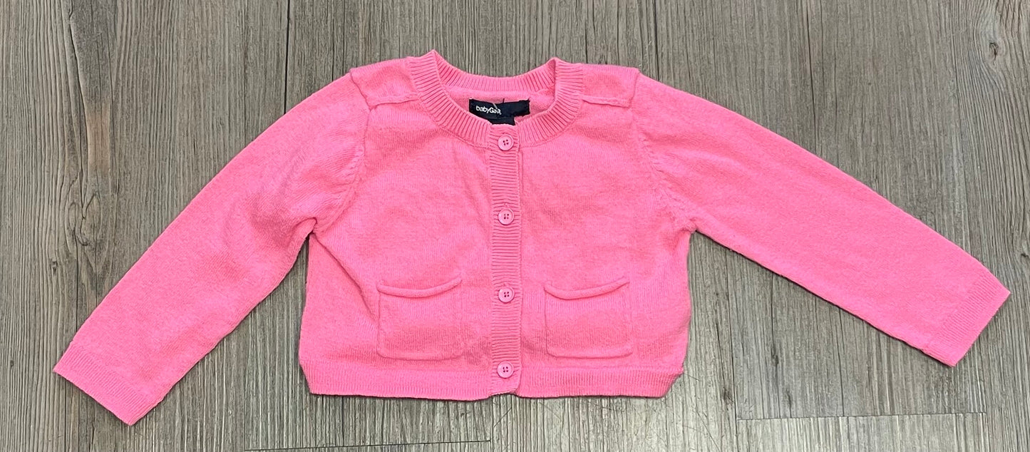 Pink Gap Cardigan, 6-12M