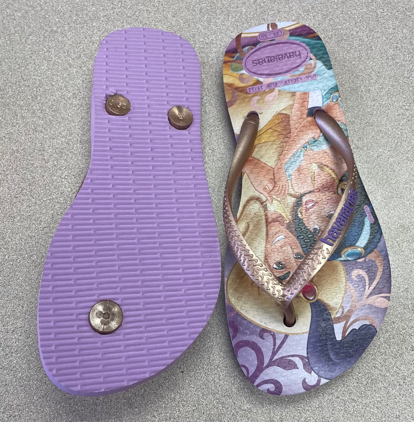 Purple Havaianas Flip Flop, 13-1Y