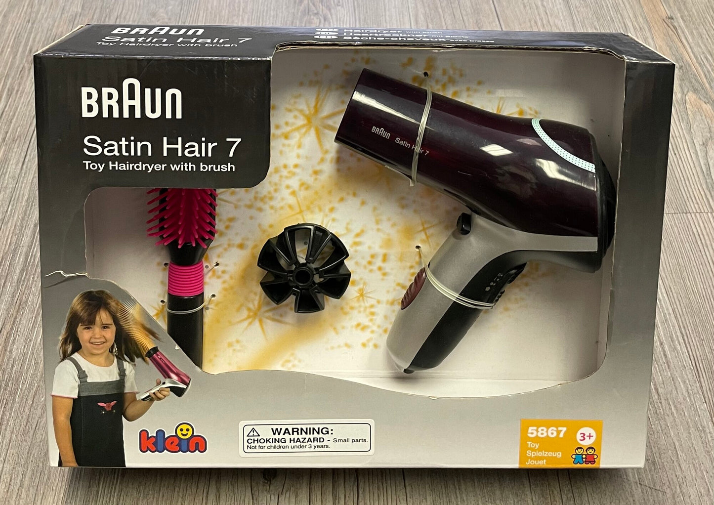 Multi Braun Satin Hair 7 Toy, NEW